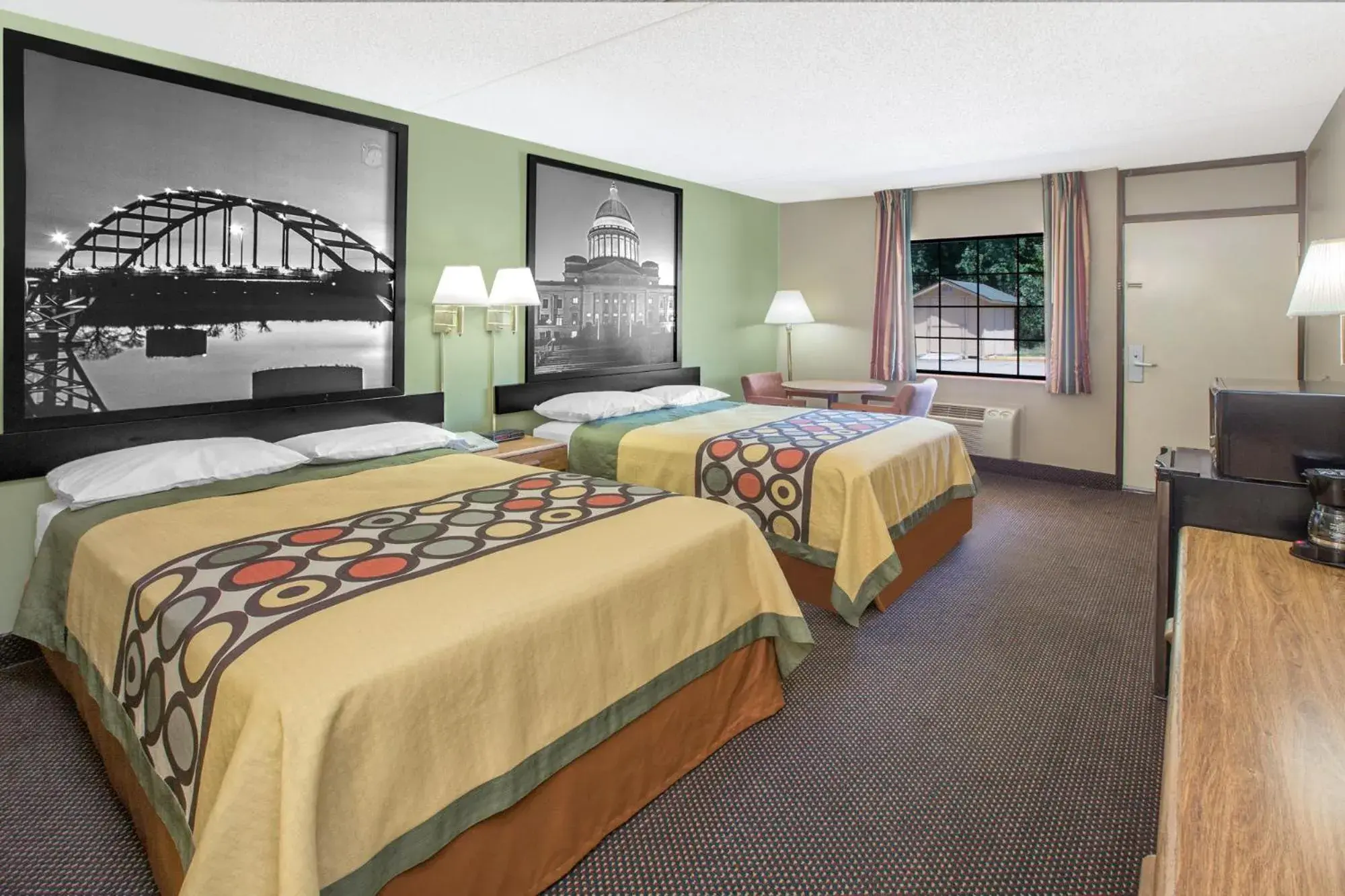 Double Room with Two Double Beds - Smoking in Super 8 by Wyndham Clarksville AR Double Room with Two Double Beds - Smoking in Super 8 by Wyndham Clarksville AR