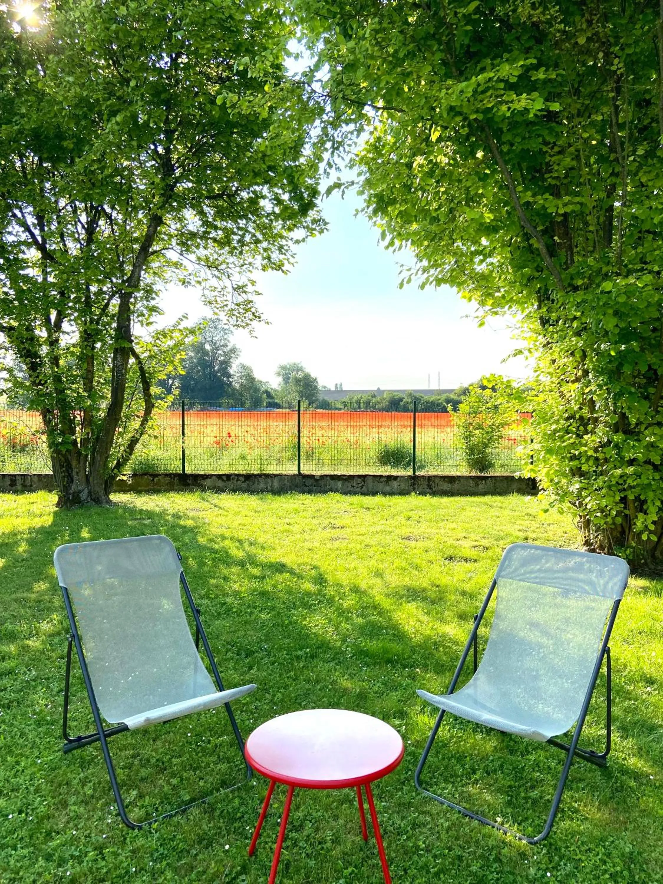 Garden view in Hotel l'Orée Des Vignes