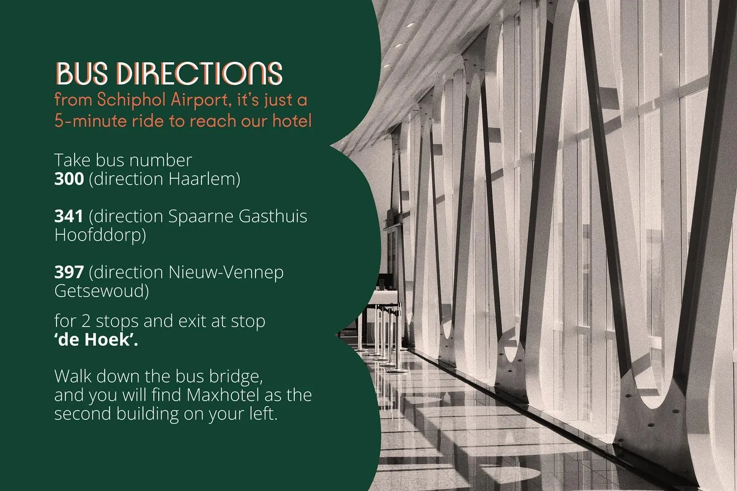 Area and facilities in Maxhotel Amsterdam Airport Schiphol - Recently Renovated