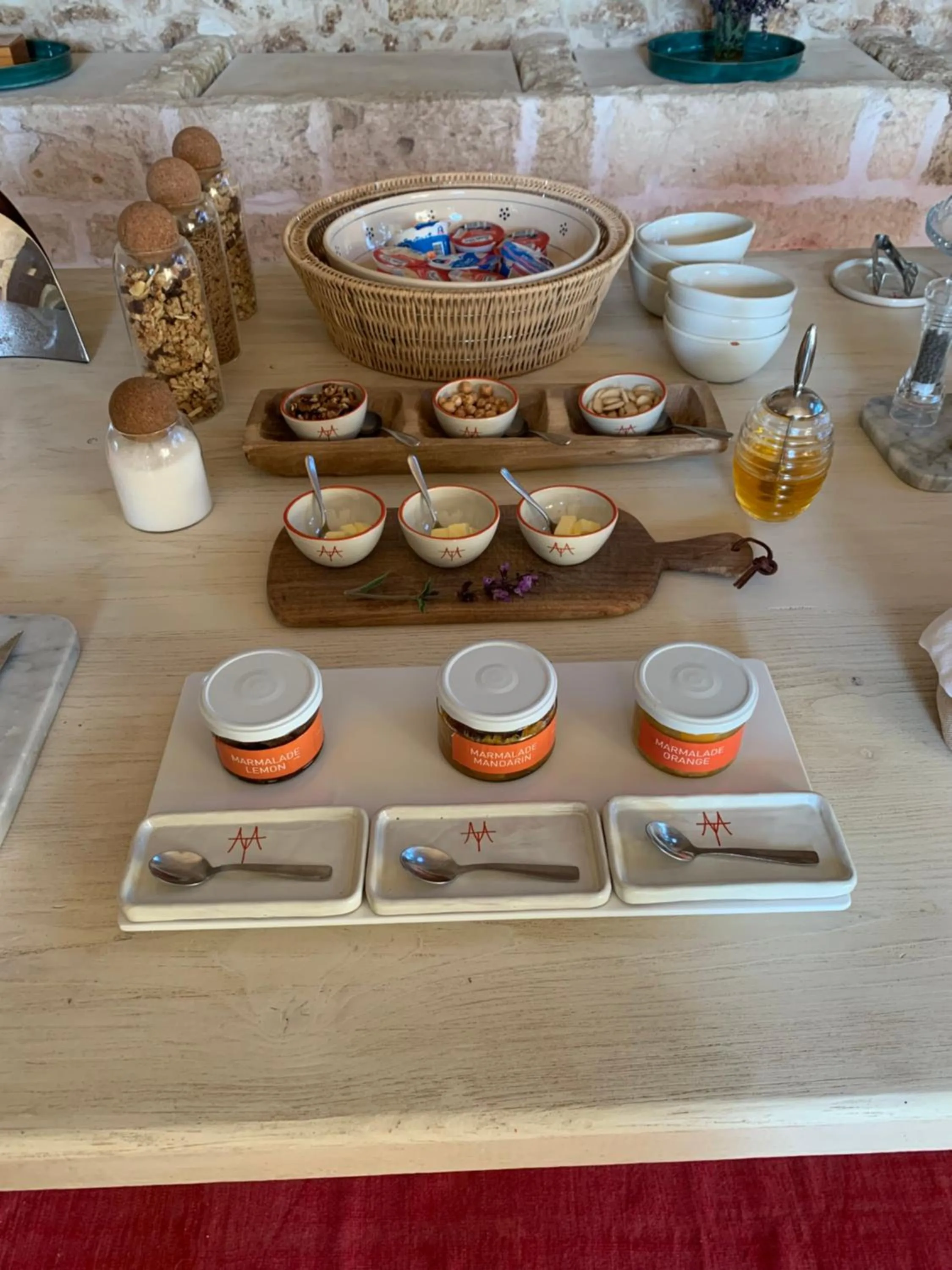 Buffet breakfast in Masseria Trapana