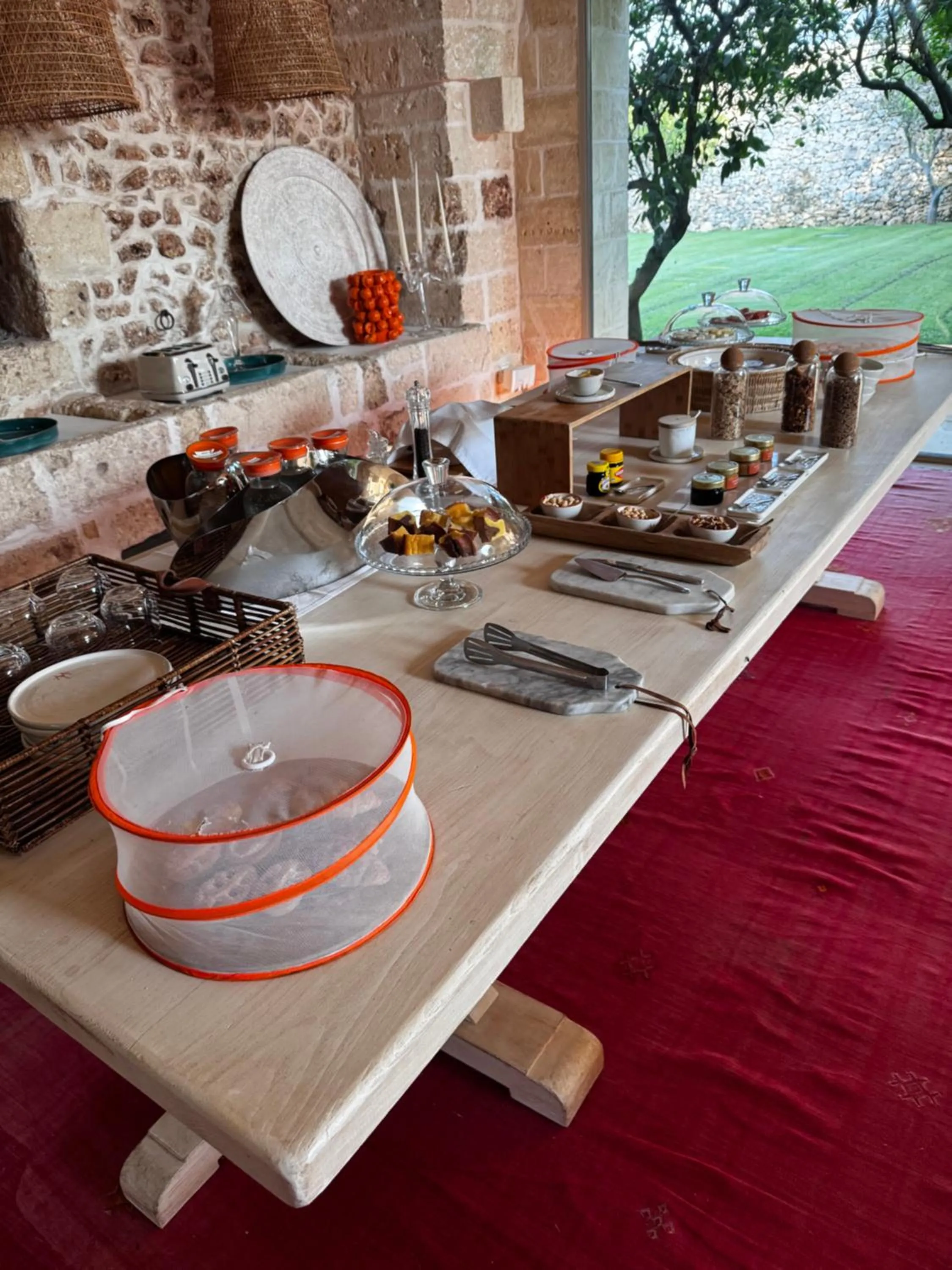 Buffet breakfast in Masseria Trapana