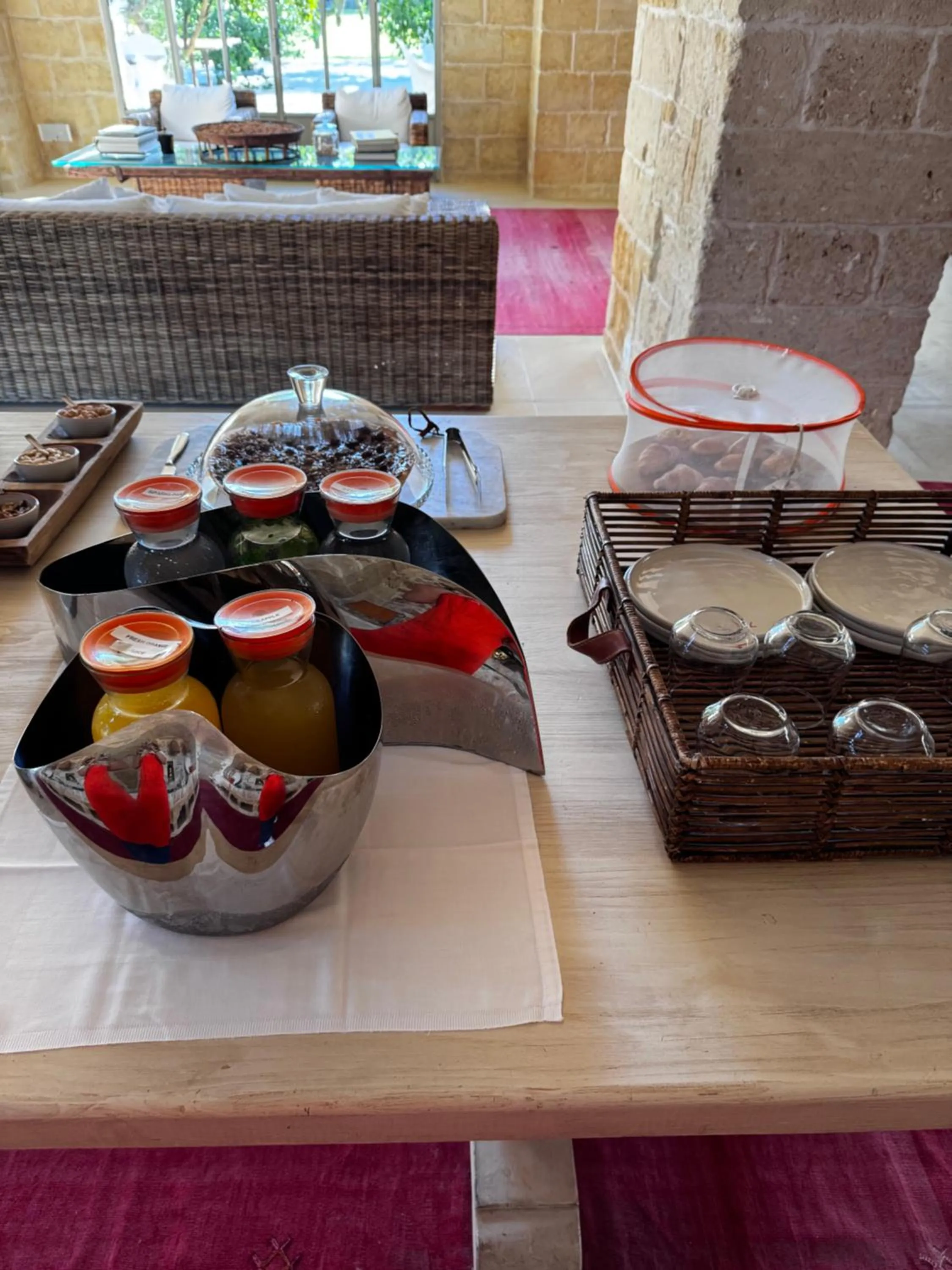 Buffet breakfast in Masseria Trapana