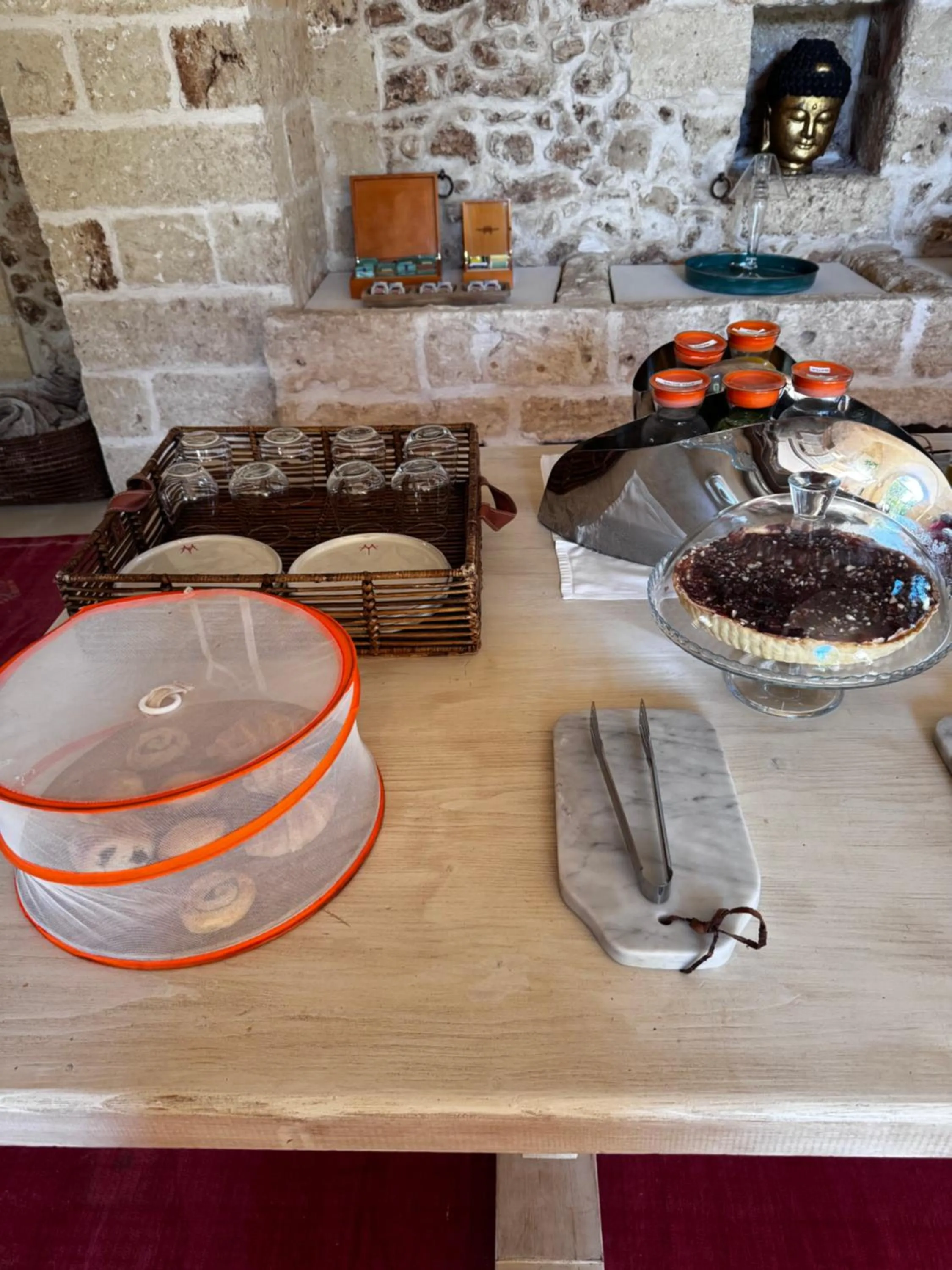 Buffet breakfast in Masseria Trapana