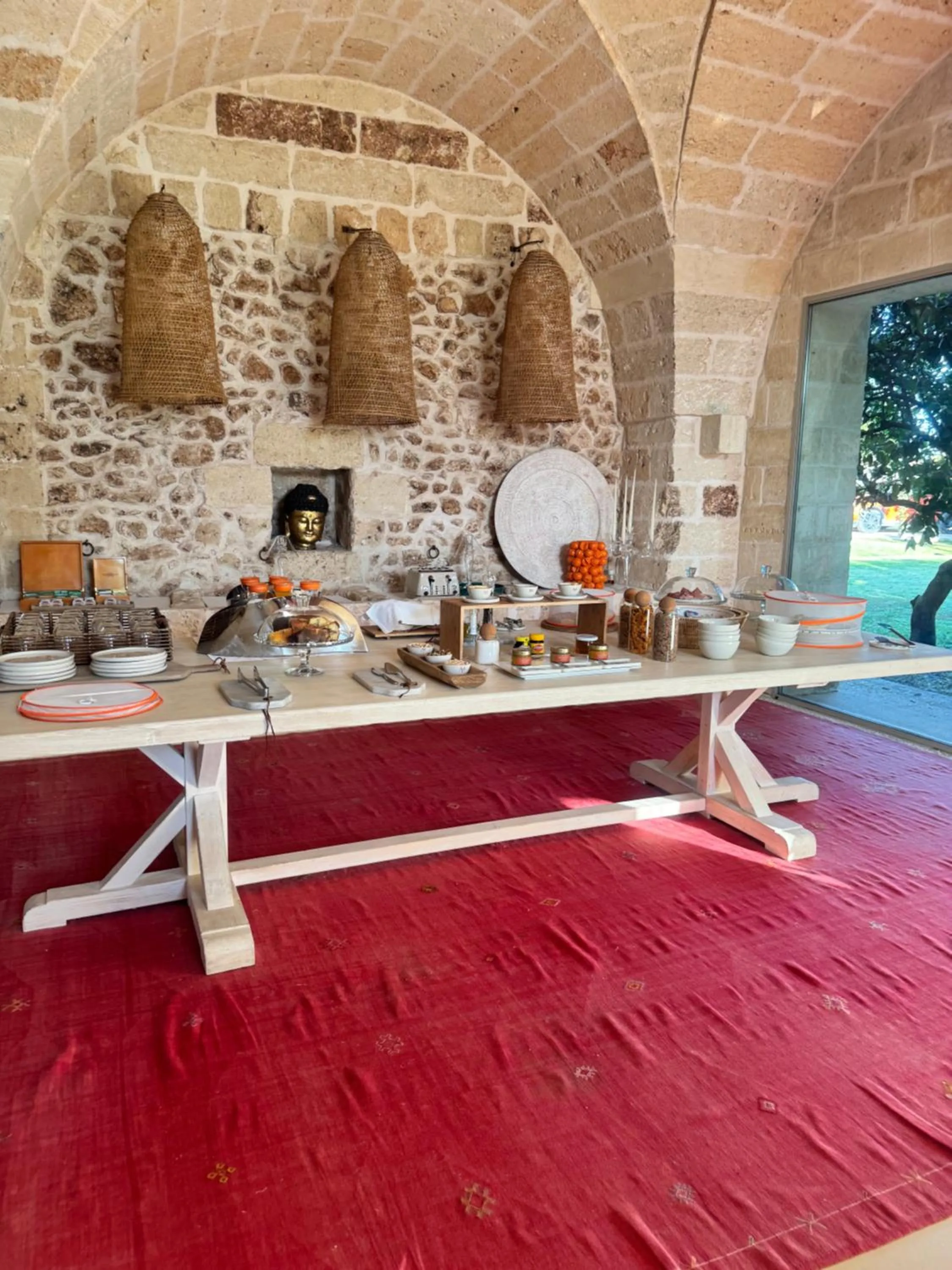 Buffet breakfast in Masseria Trapana
