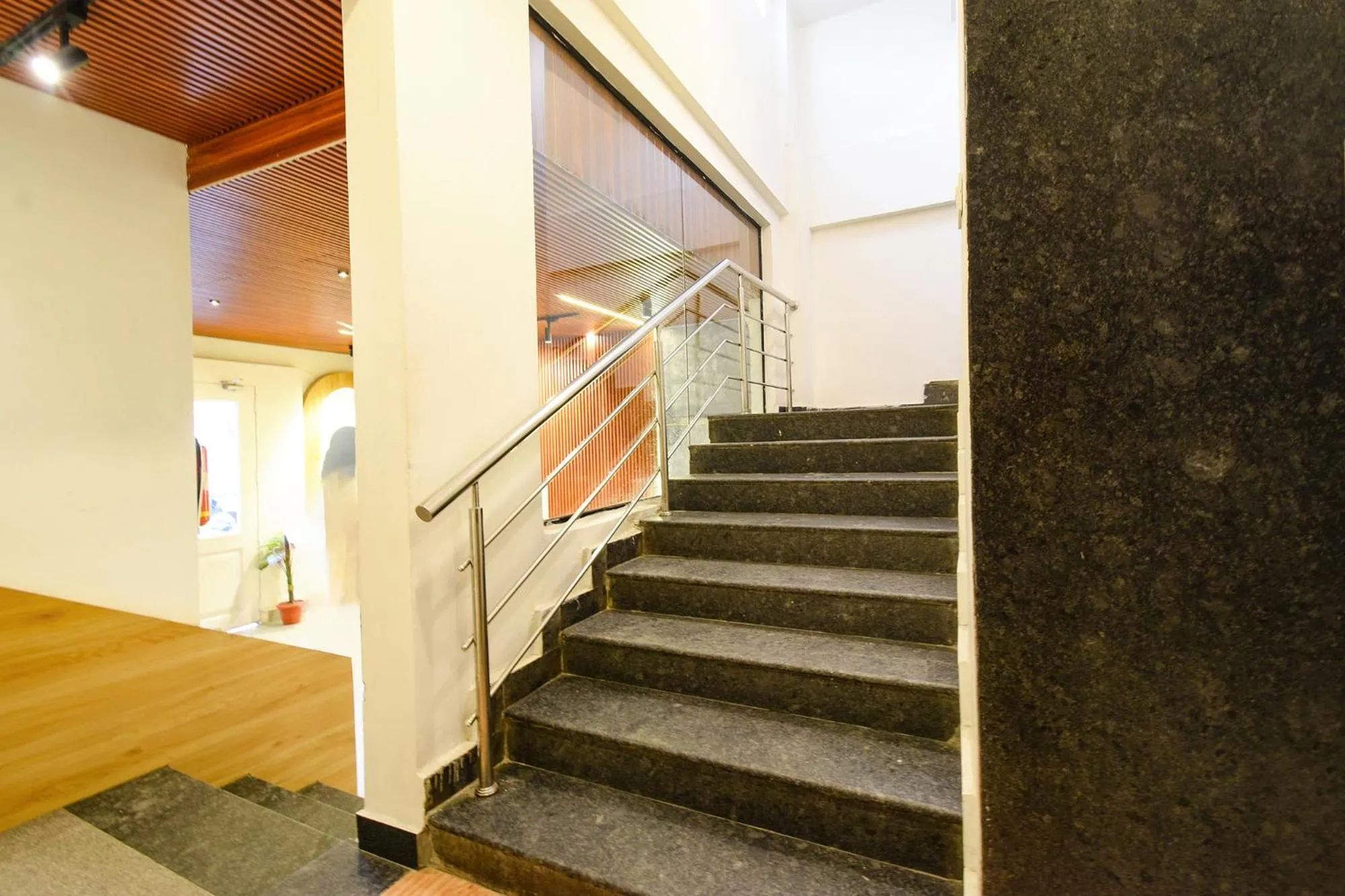 Lobby or reception in FabHotel White Ridge-SIa Life Hospital, Kondapur