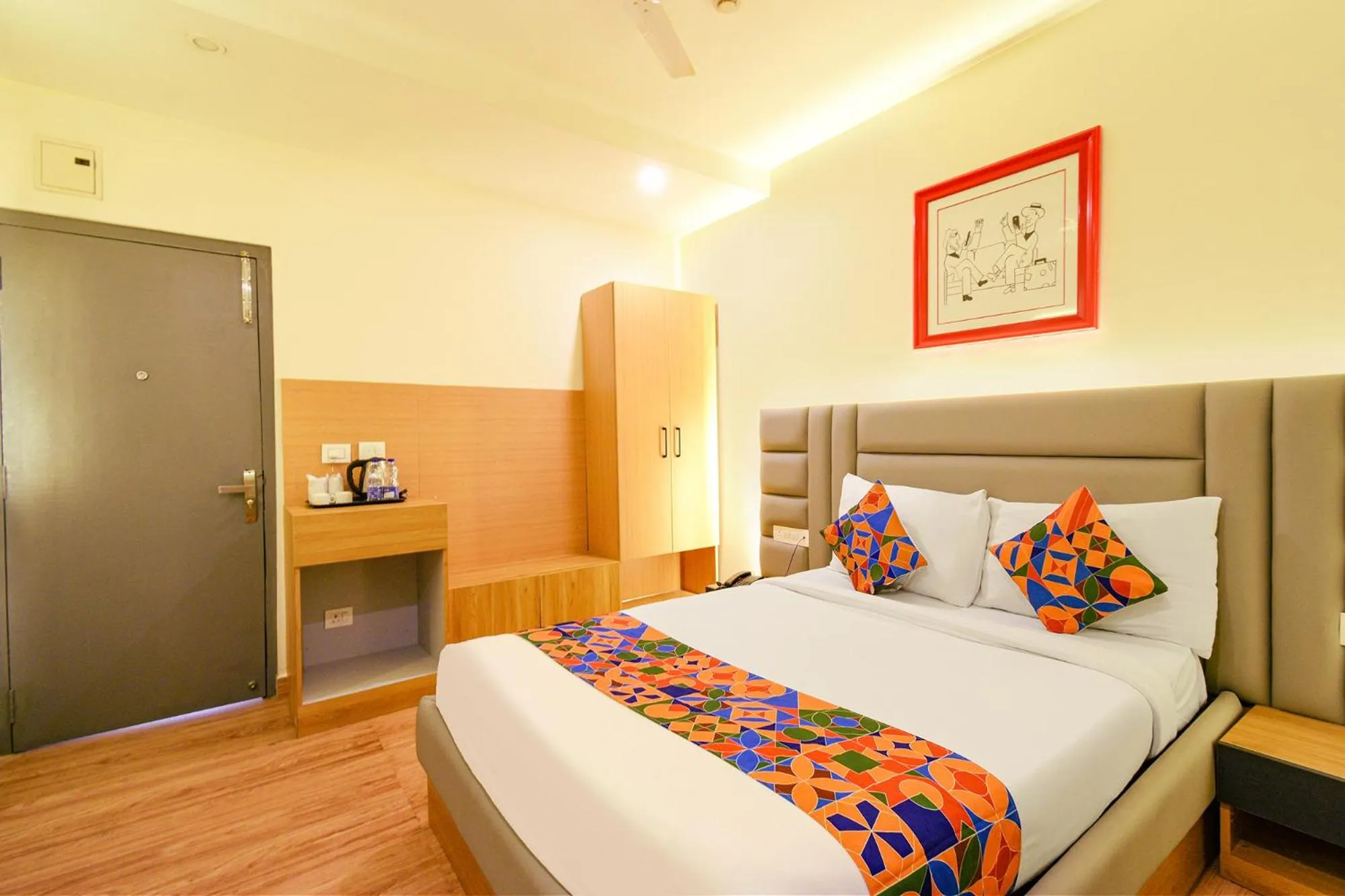 Bed in FabHotel White Ridge-SIa Life Hospital, Kondapur