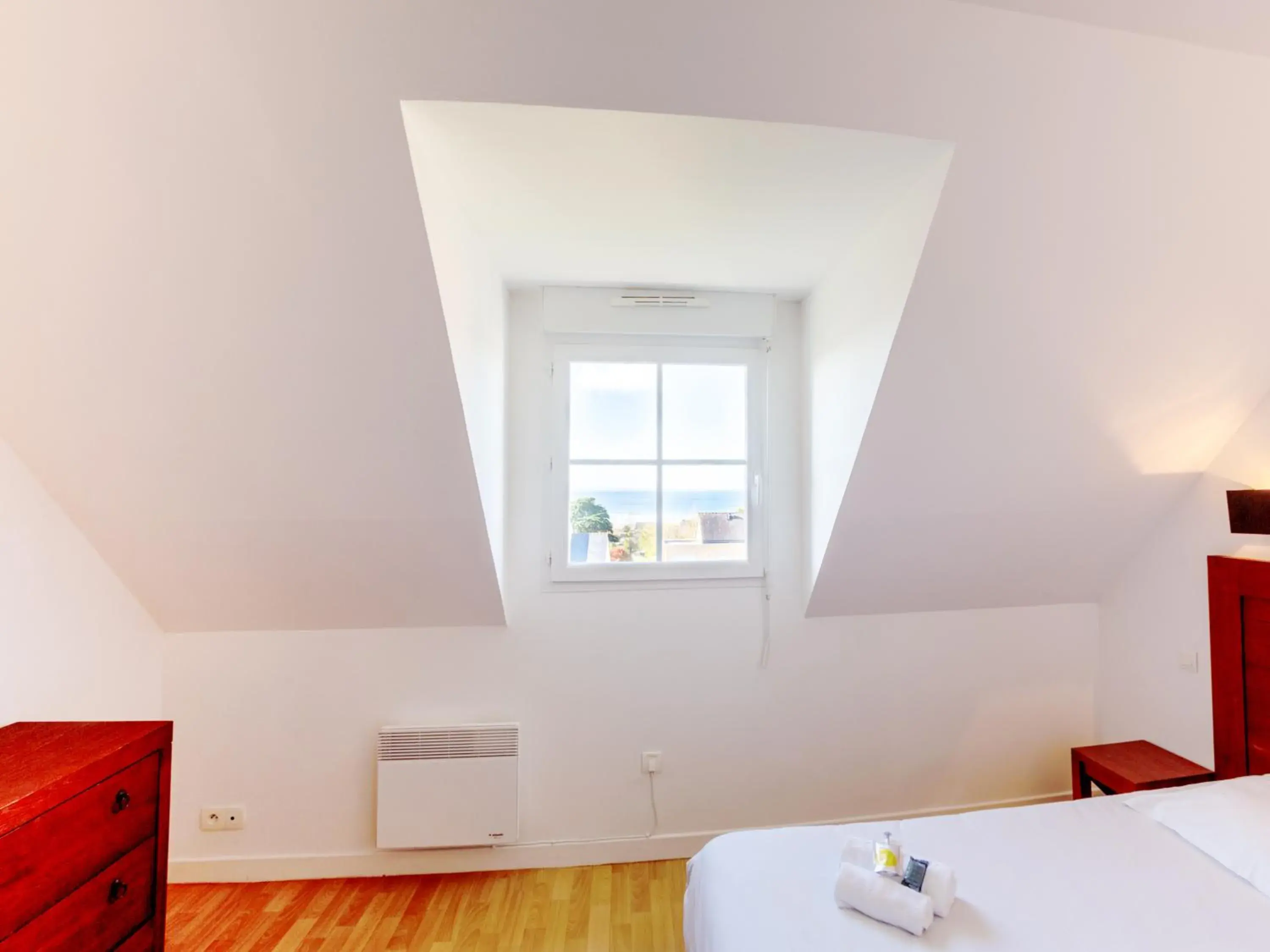 Bedroom, Bed in Vacancéole - Résidence Les Terrasses de Pentrez-Plage Bedroom, Bed in Vacancéole - Résidence Les Terrasses de Pentrez-Plage