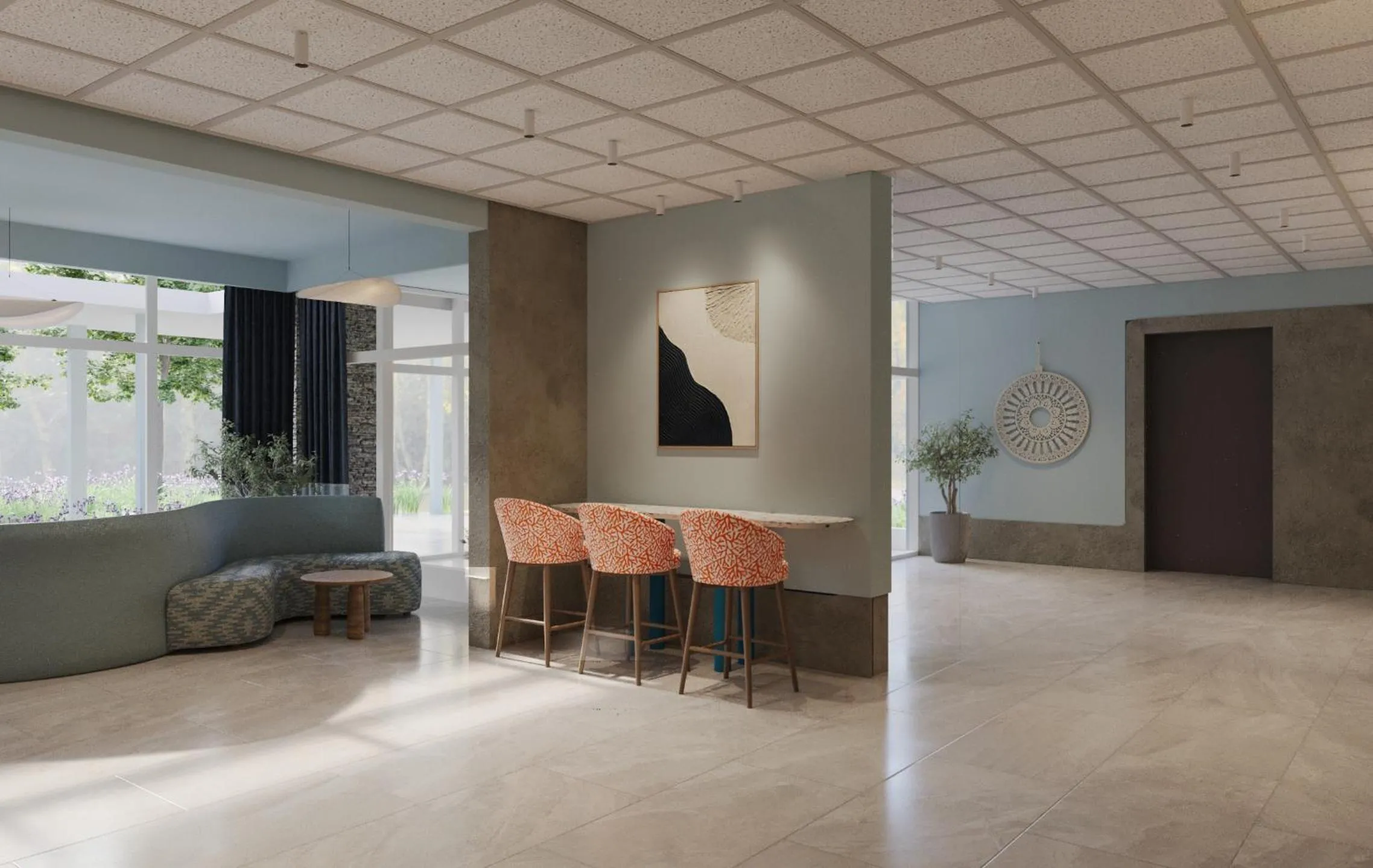 Lobby or reception in Hotel Alemaris