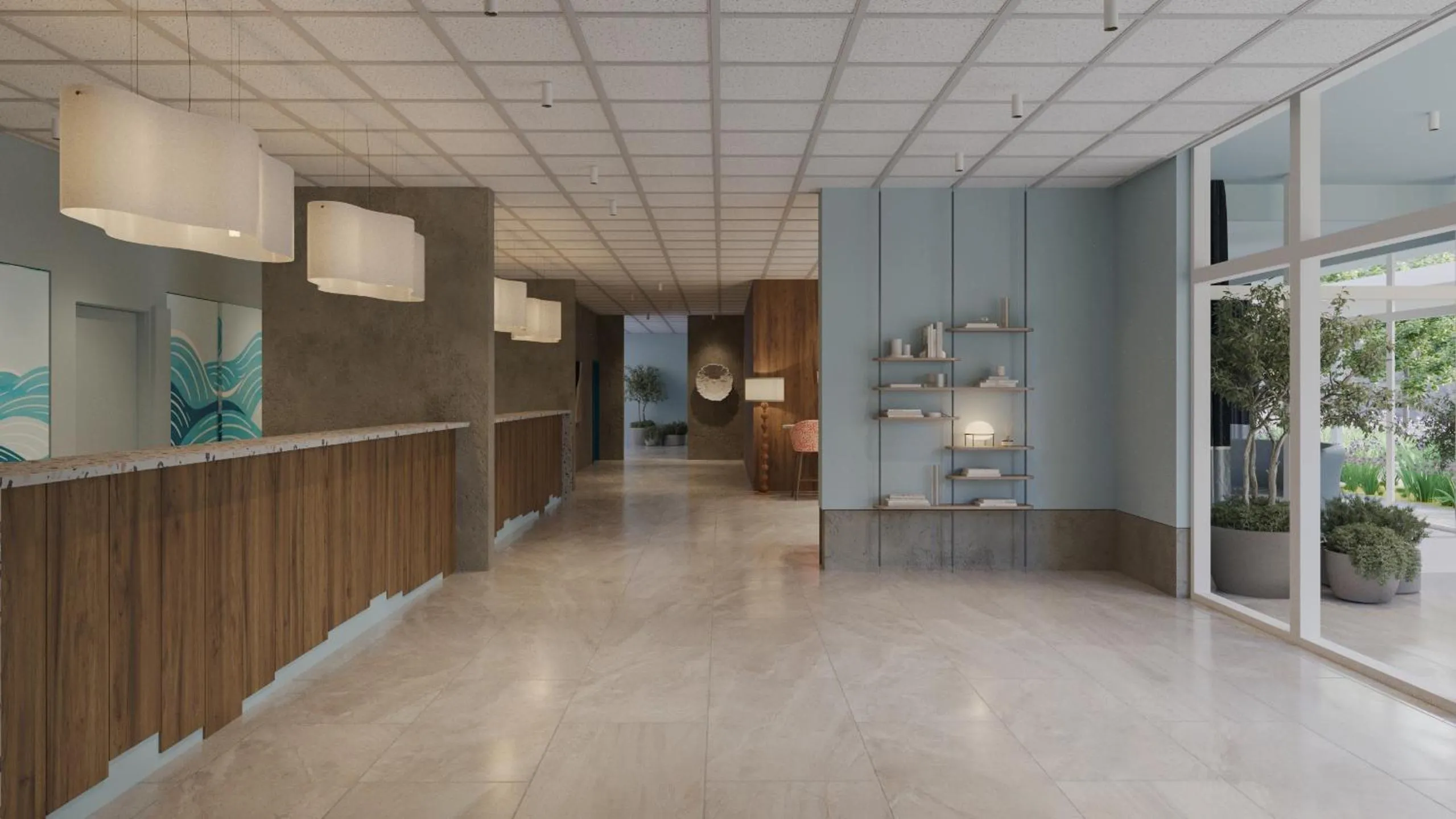 Lobby or reception in Hotel Alemaris