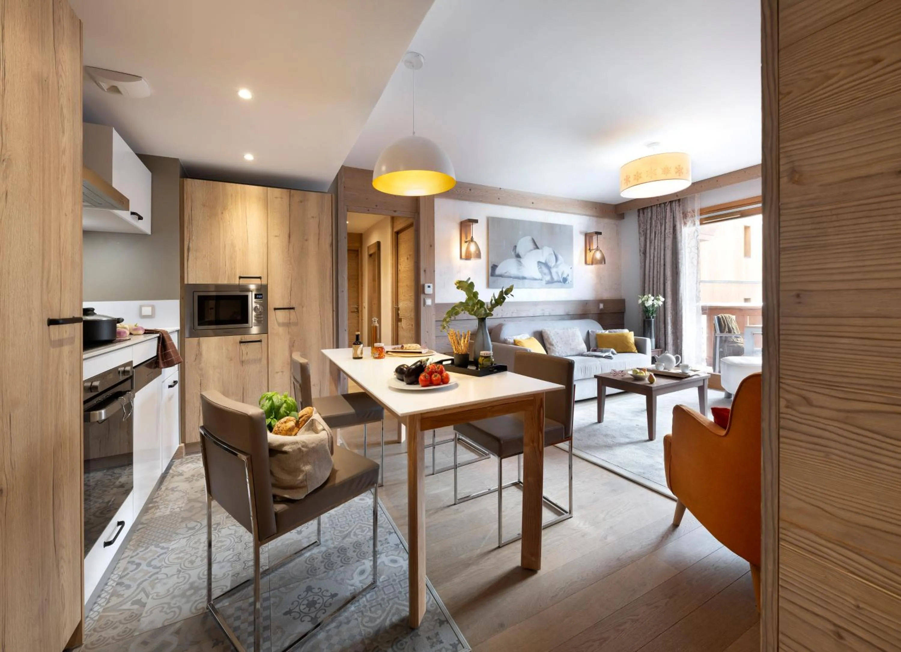 Kitchen or kitchenette in Résidence Pierre & Vacances Premium L'Hévana