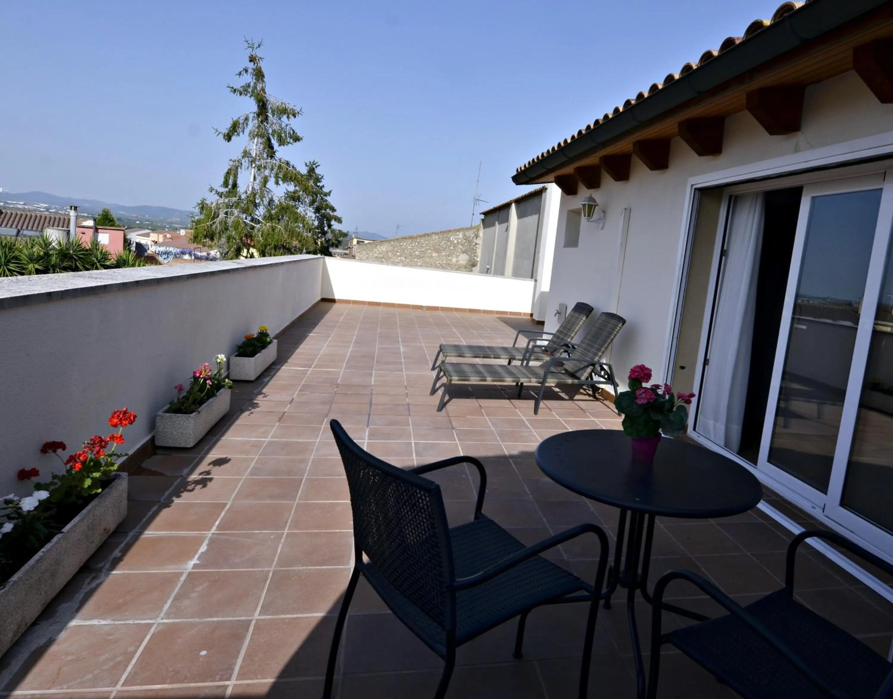Balcony/Terrace in Cal Roig Hotel Rural