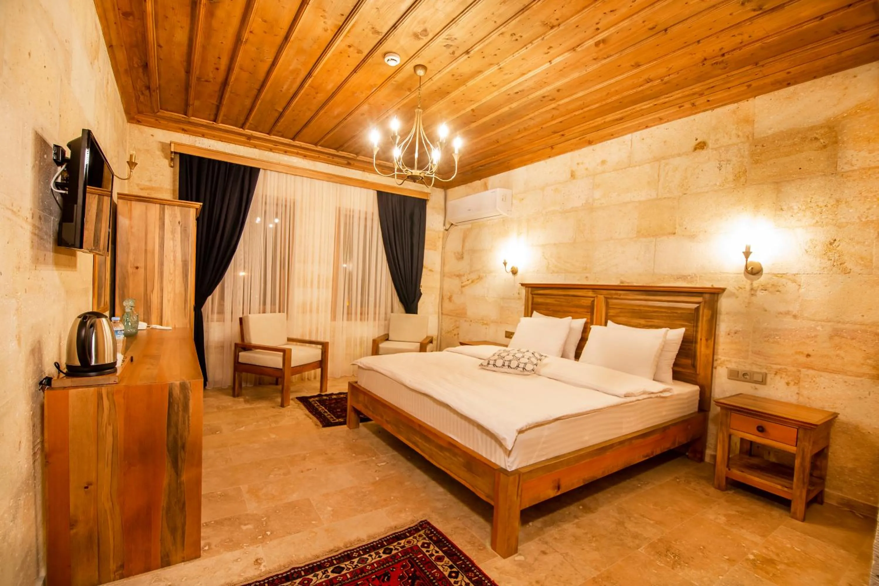 Bed in ikarus Cappadocia Hotel