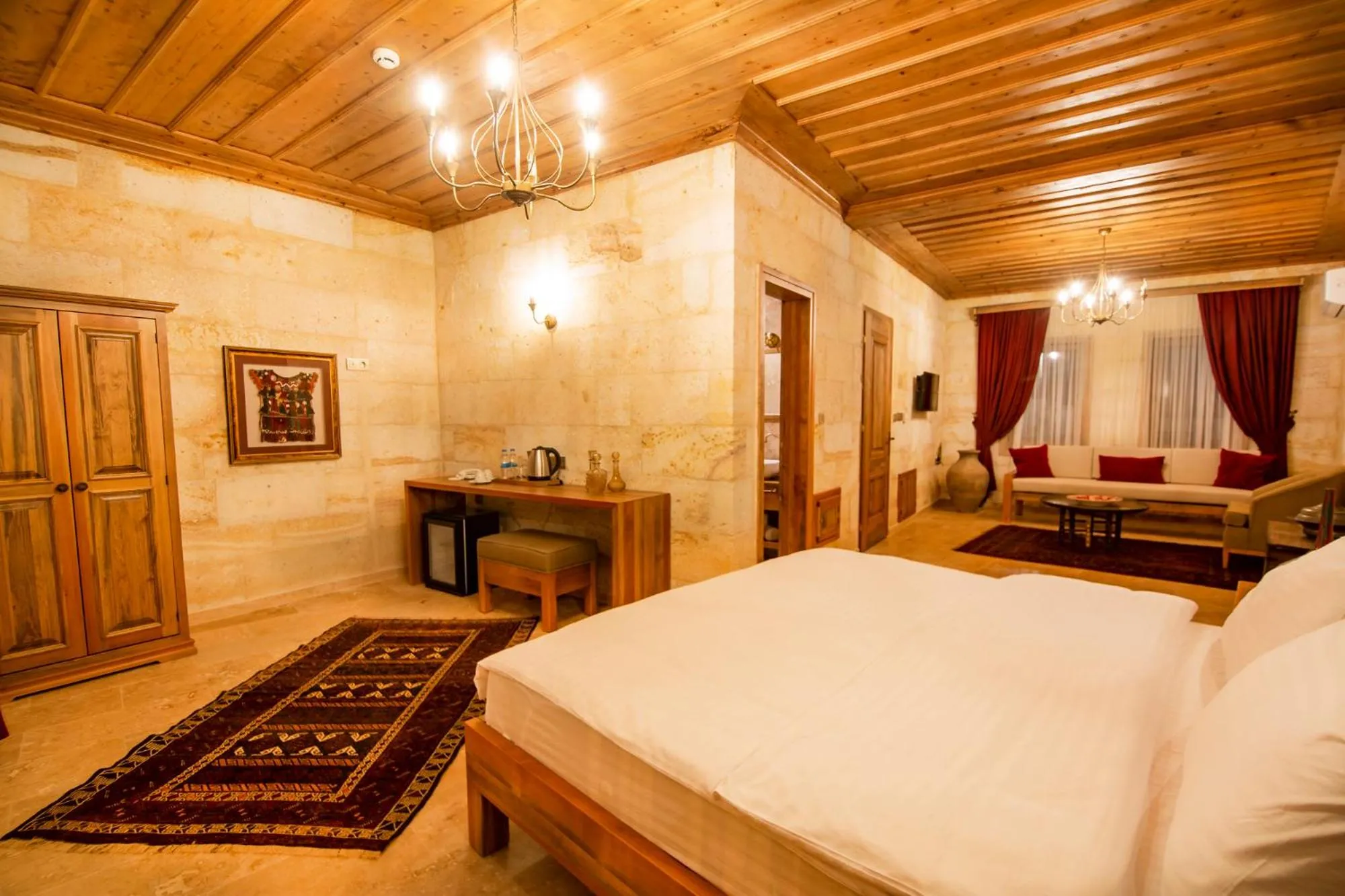 Bed in ikarus Cappadocia Hotel