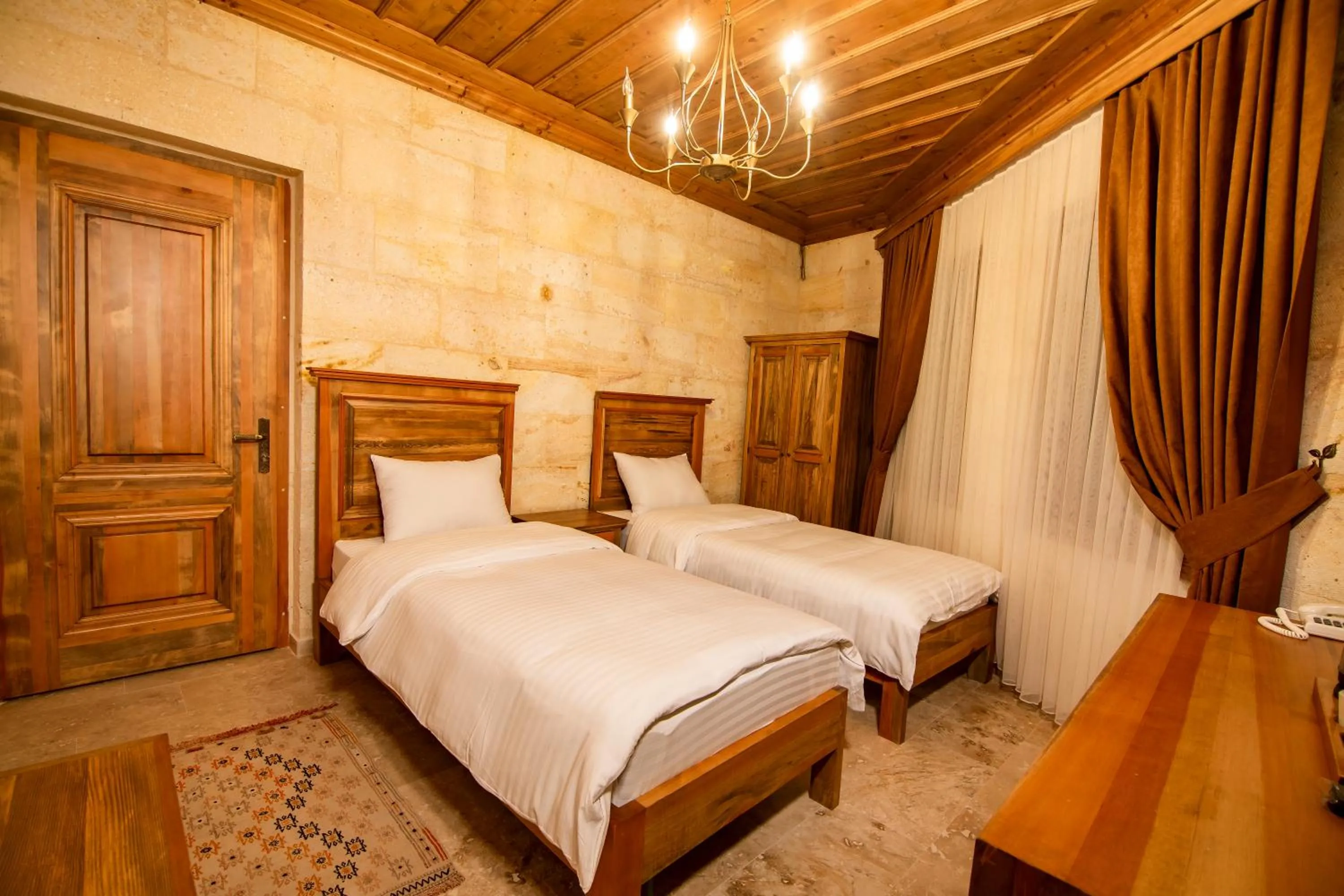 Bed in ikarus Cappadocia Hotel