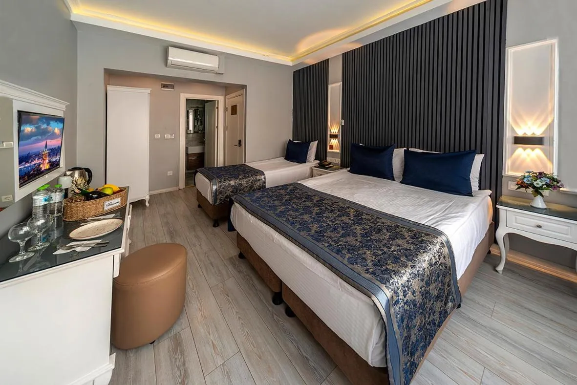 Photo of the whole room, Bed in Beyazit Palace Hotel