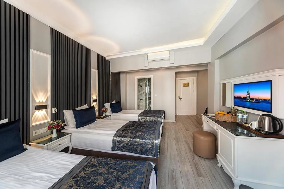 Photo of the whole room, Bed in Beyazit Palace Hotel