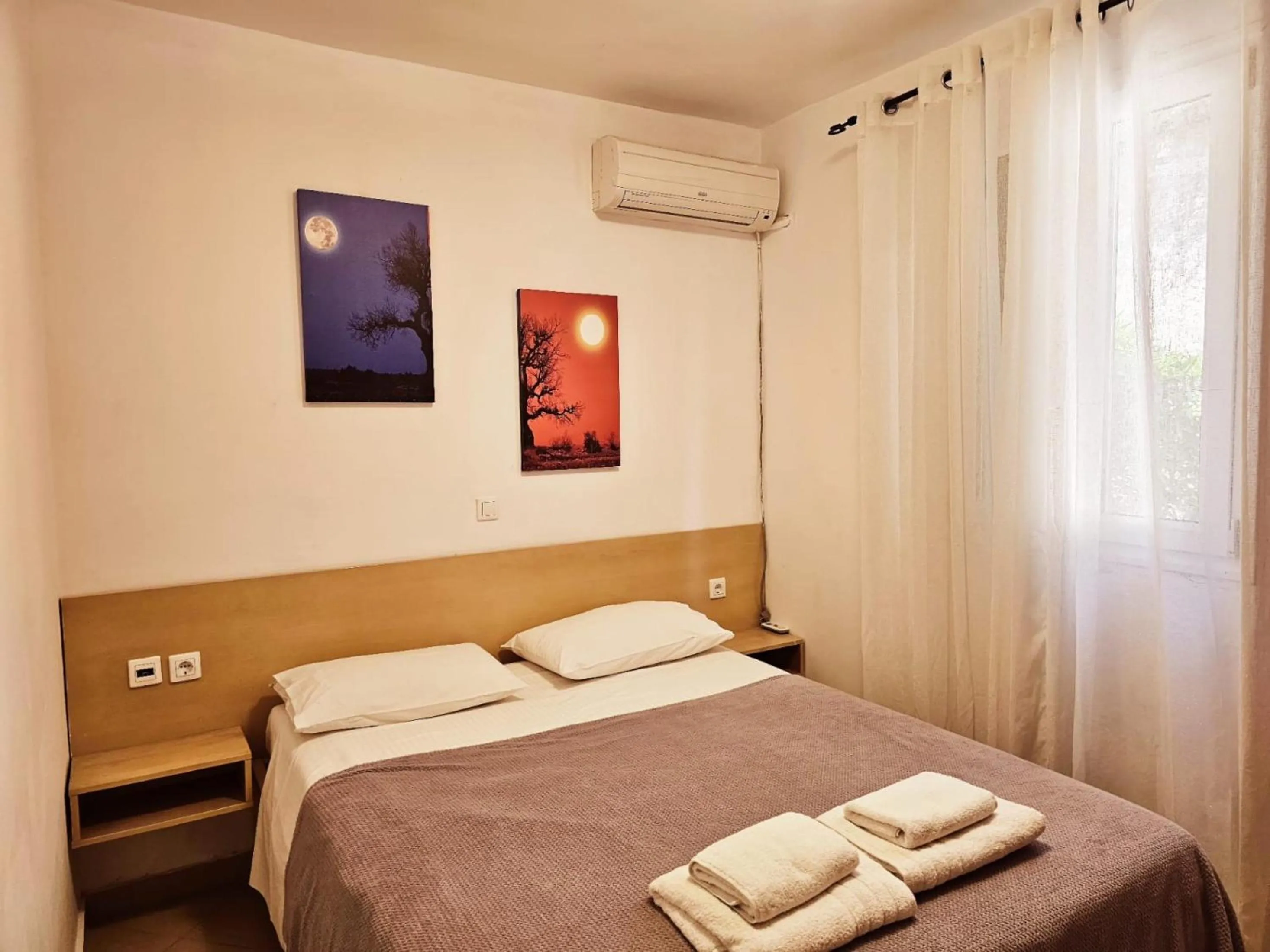 Bed in Corfu Glyfada Beach Apartment 22