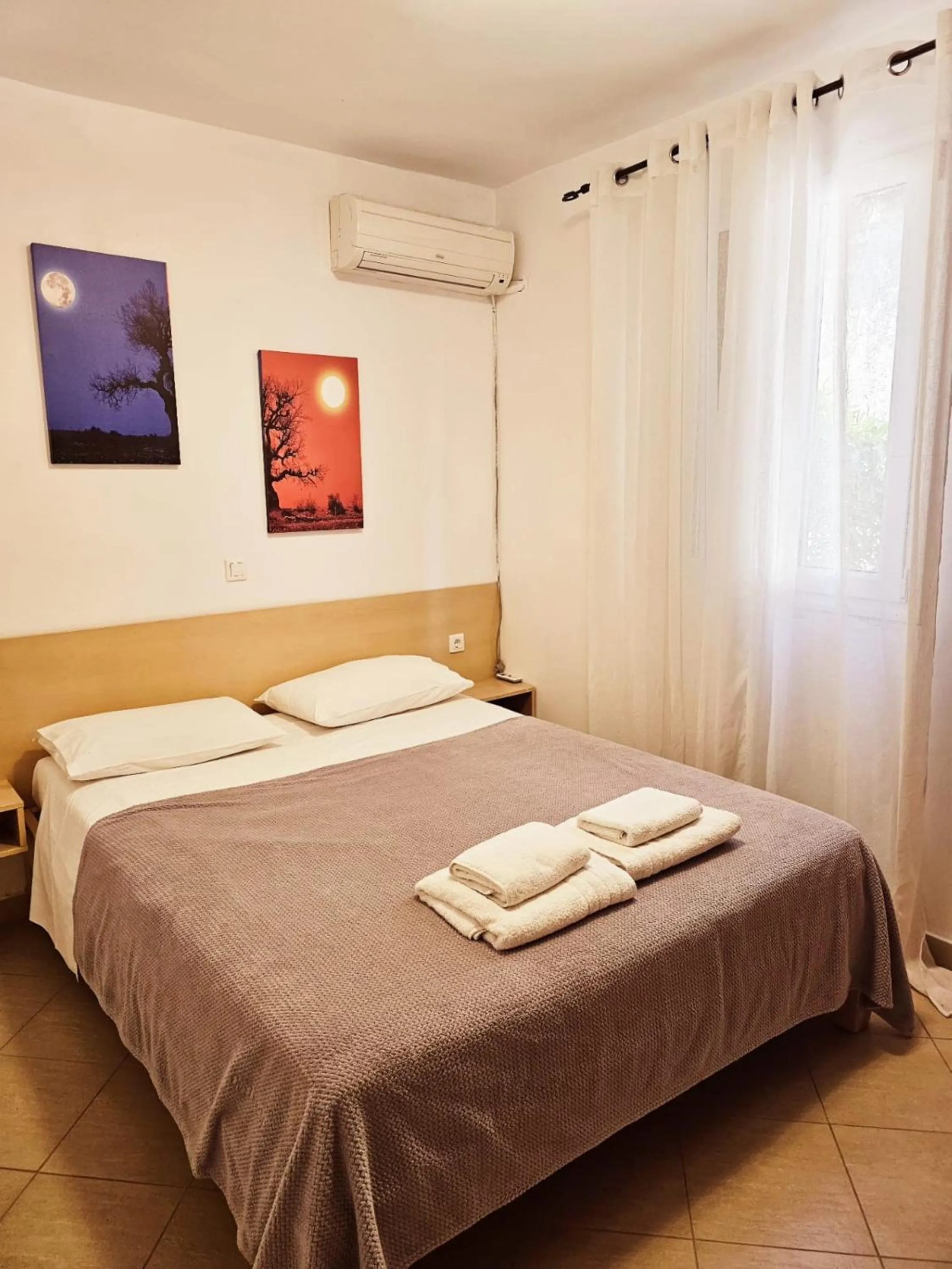 Bed in Corfu Glyfada Beach Apartment 22