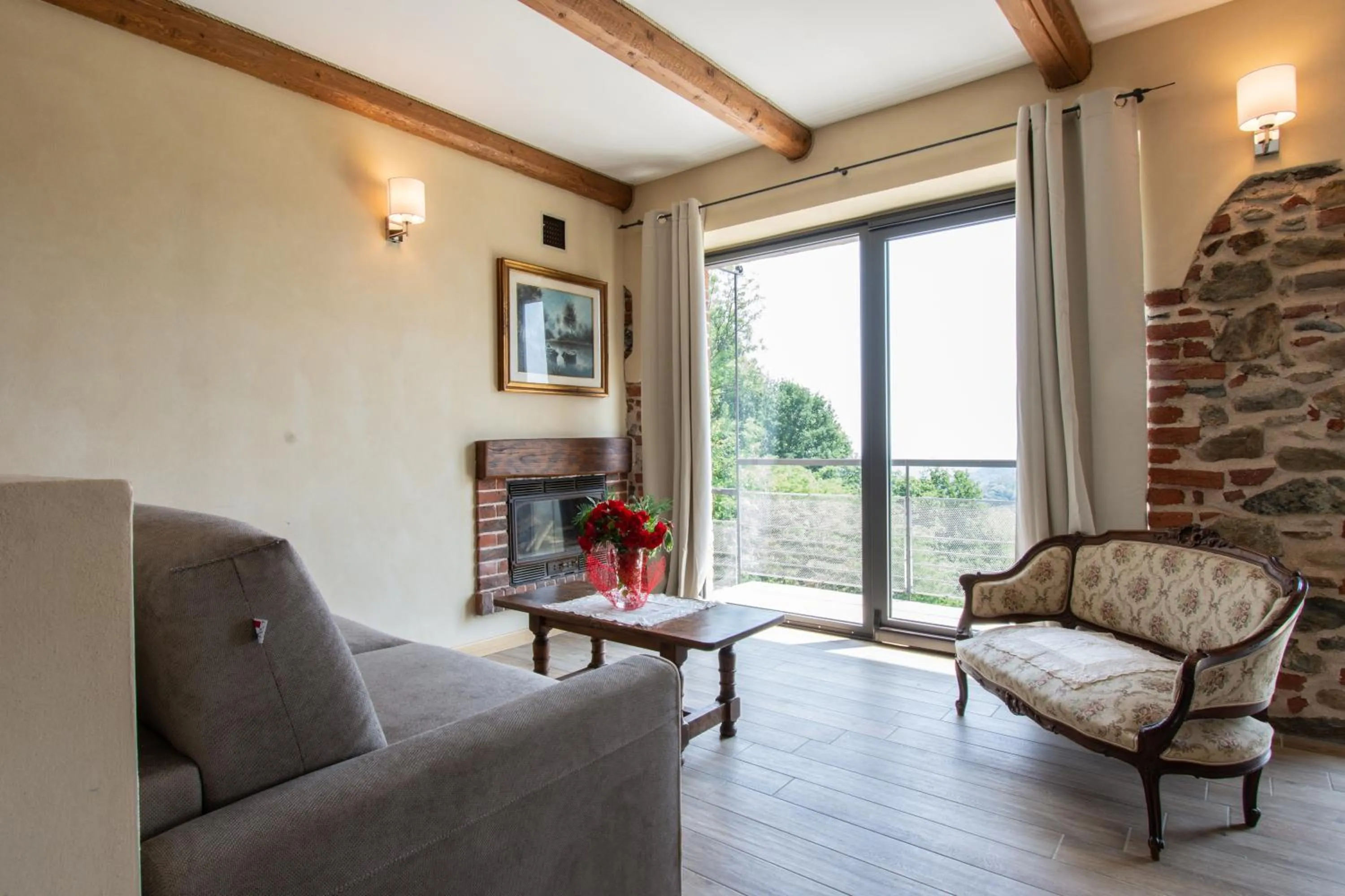 Seating area in Ca Montiglio