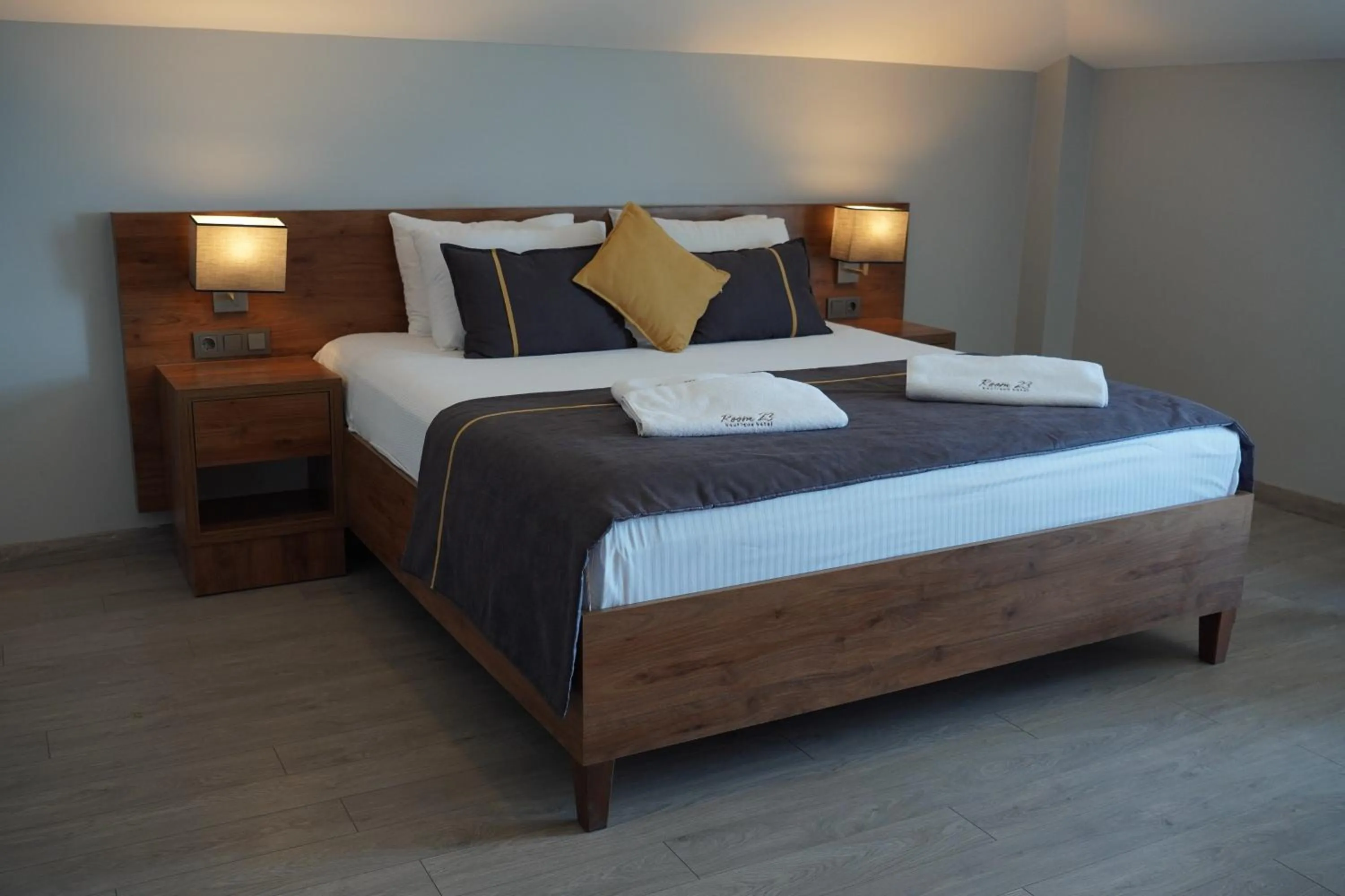 Bed in Room 23 Hotel