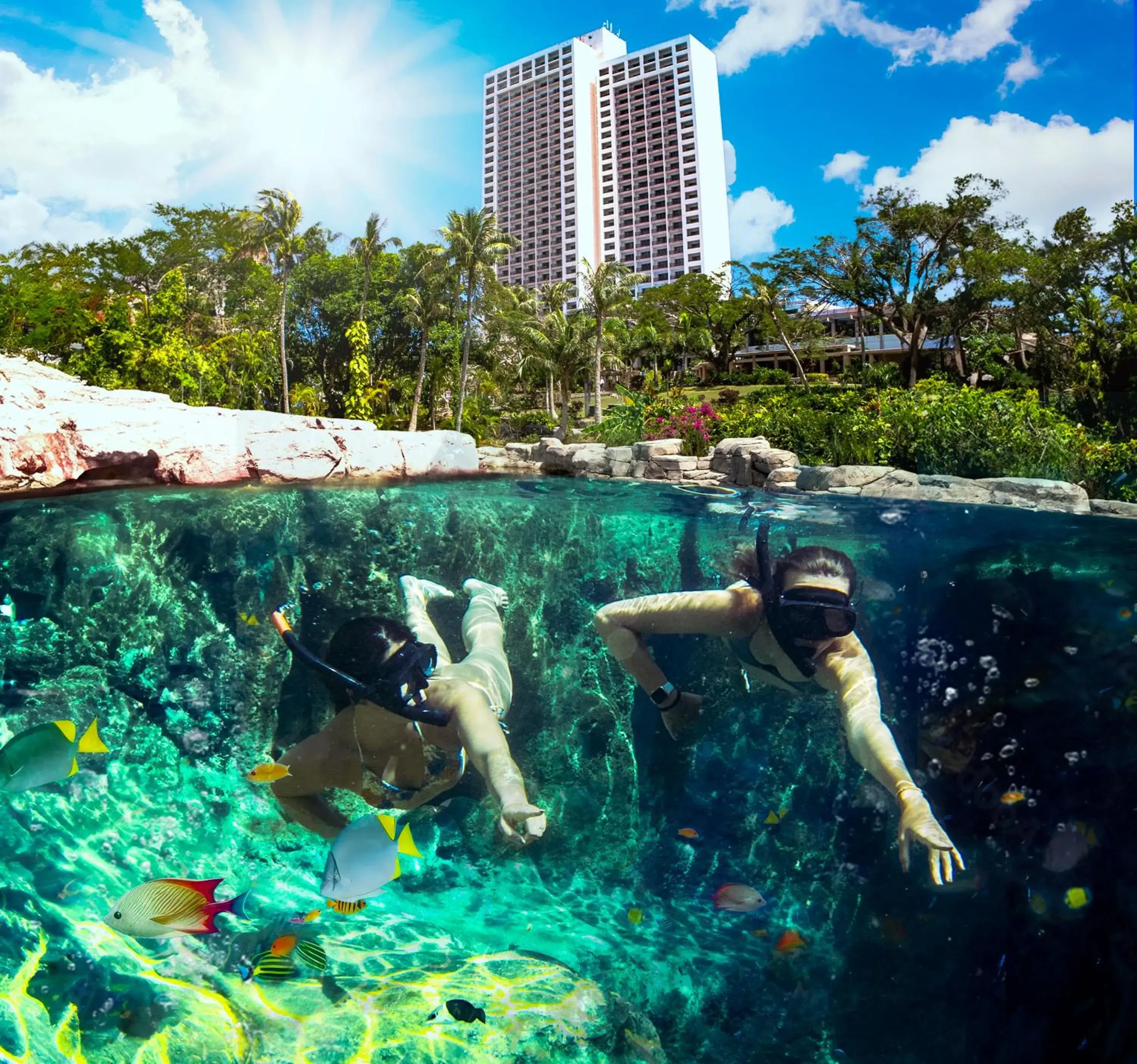 Swimming pool in Pacific Islands Club Guam Swimming pool in Pacific Islands Club Guam
