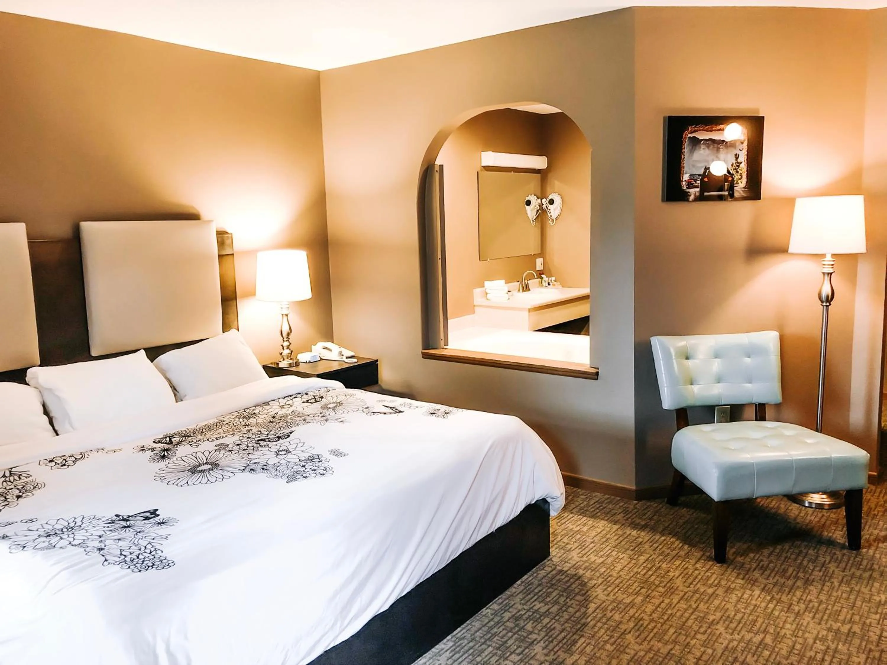 Bed in Bavarian Inn, Black Hills