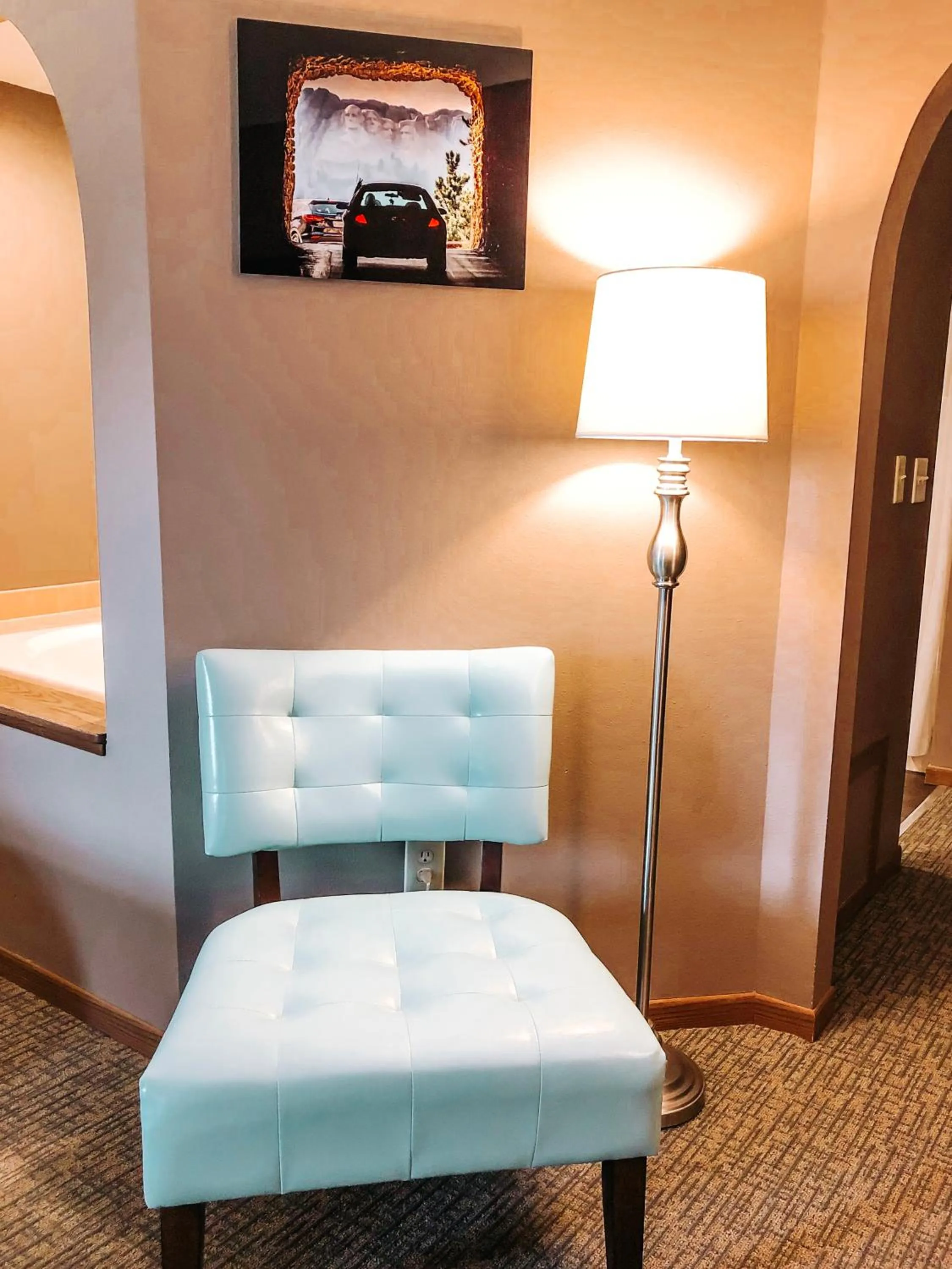 Bed in Bavarian Inn, Black Hills