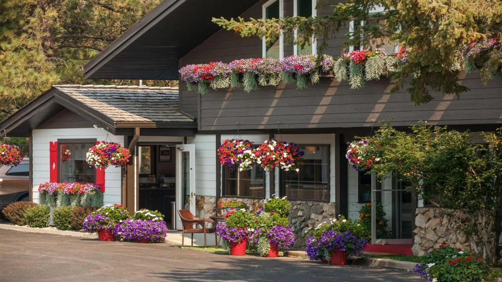 Facade/entrance in Bavarian Inn, Black Hills