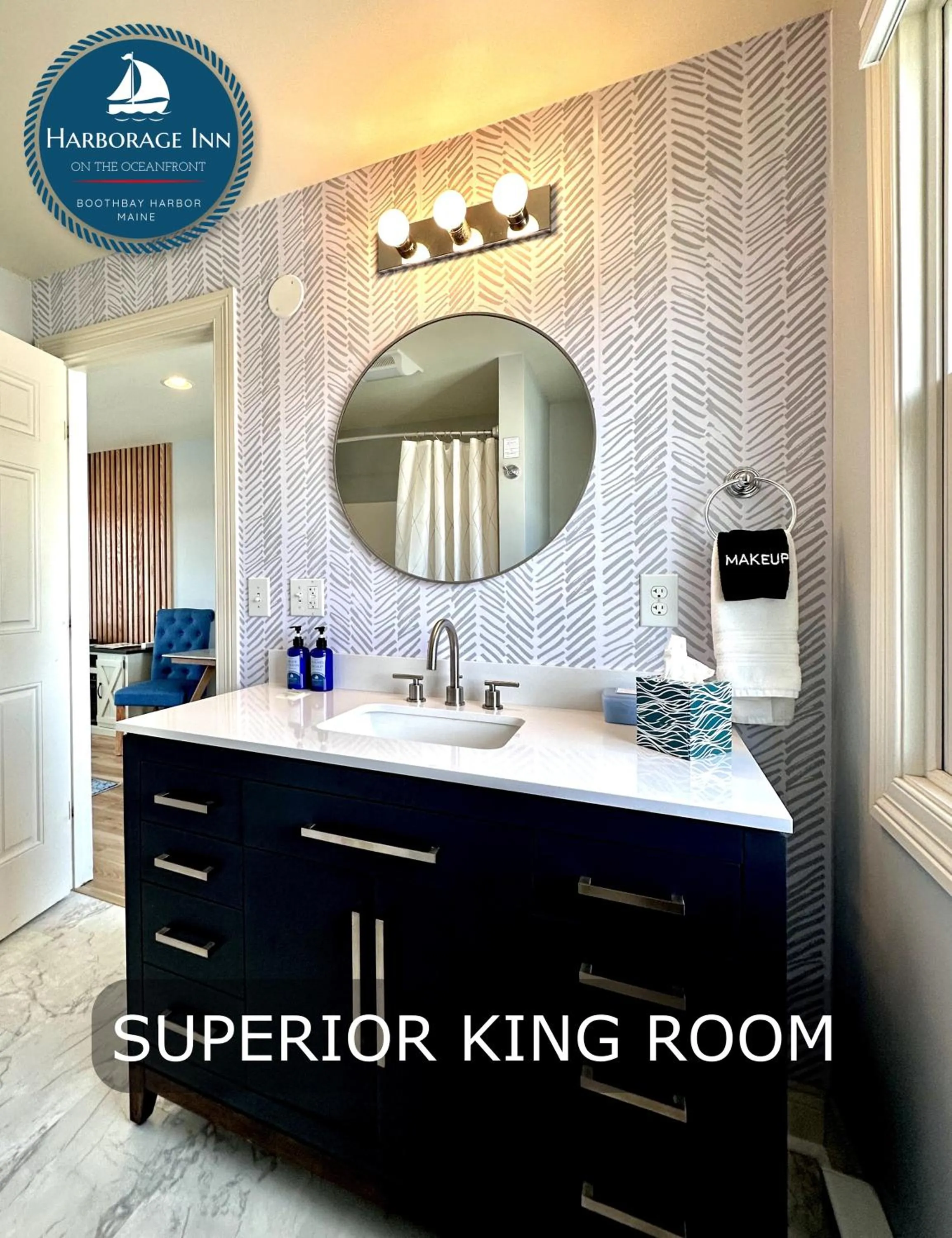 Bathroom in Harborage Inn on the Oceanfront