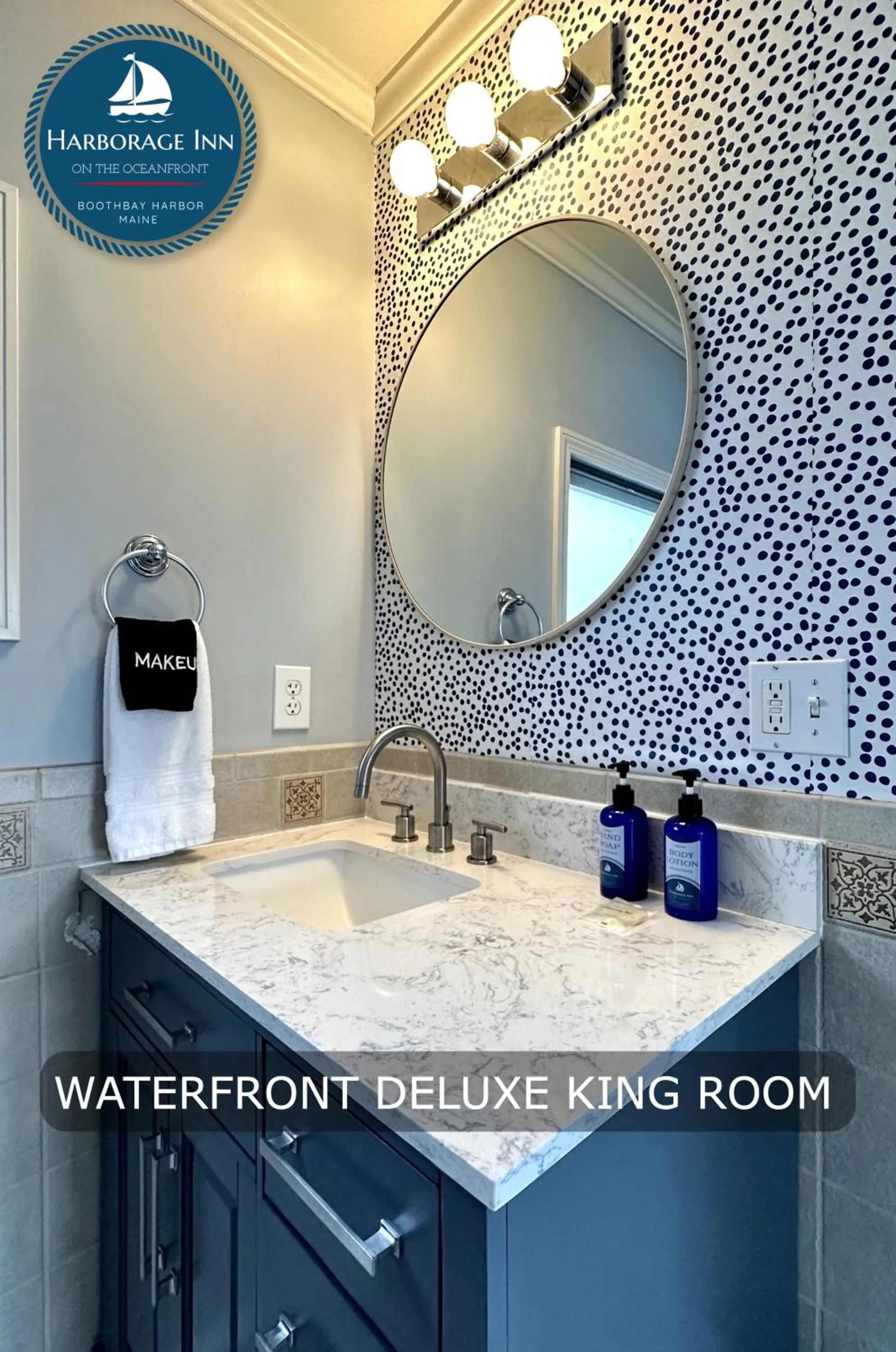 Bathroom in Harborage Inn on the Oceanfront