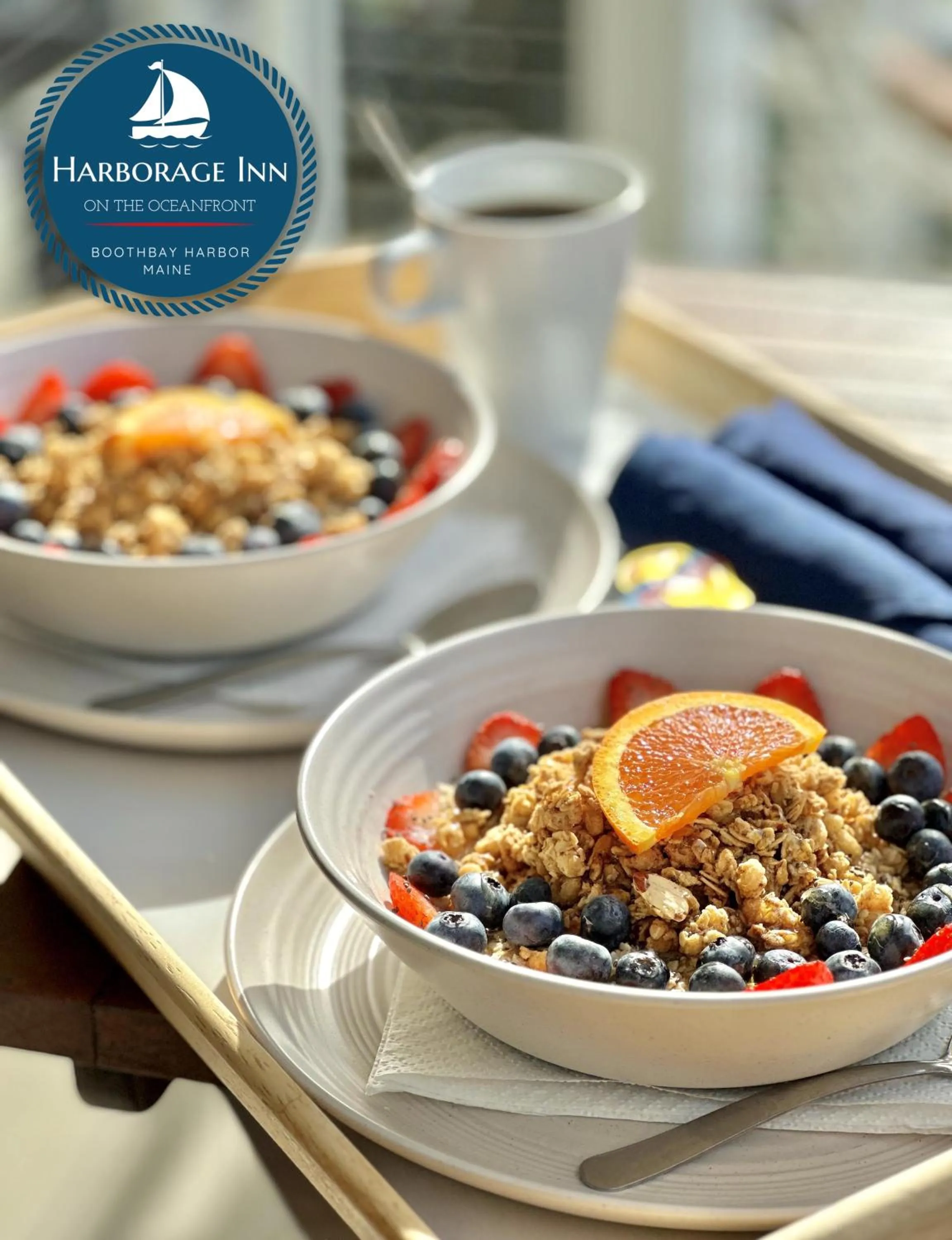 Breakfast in Harborage Inn on the Oceanfront