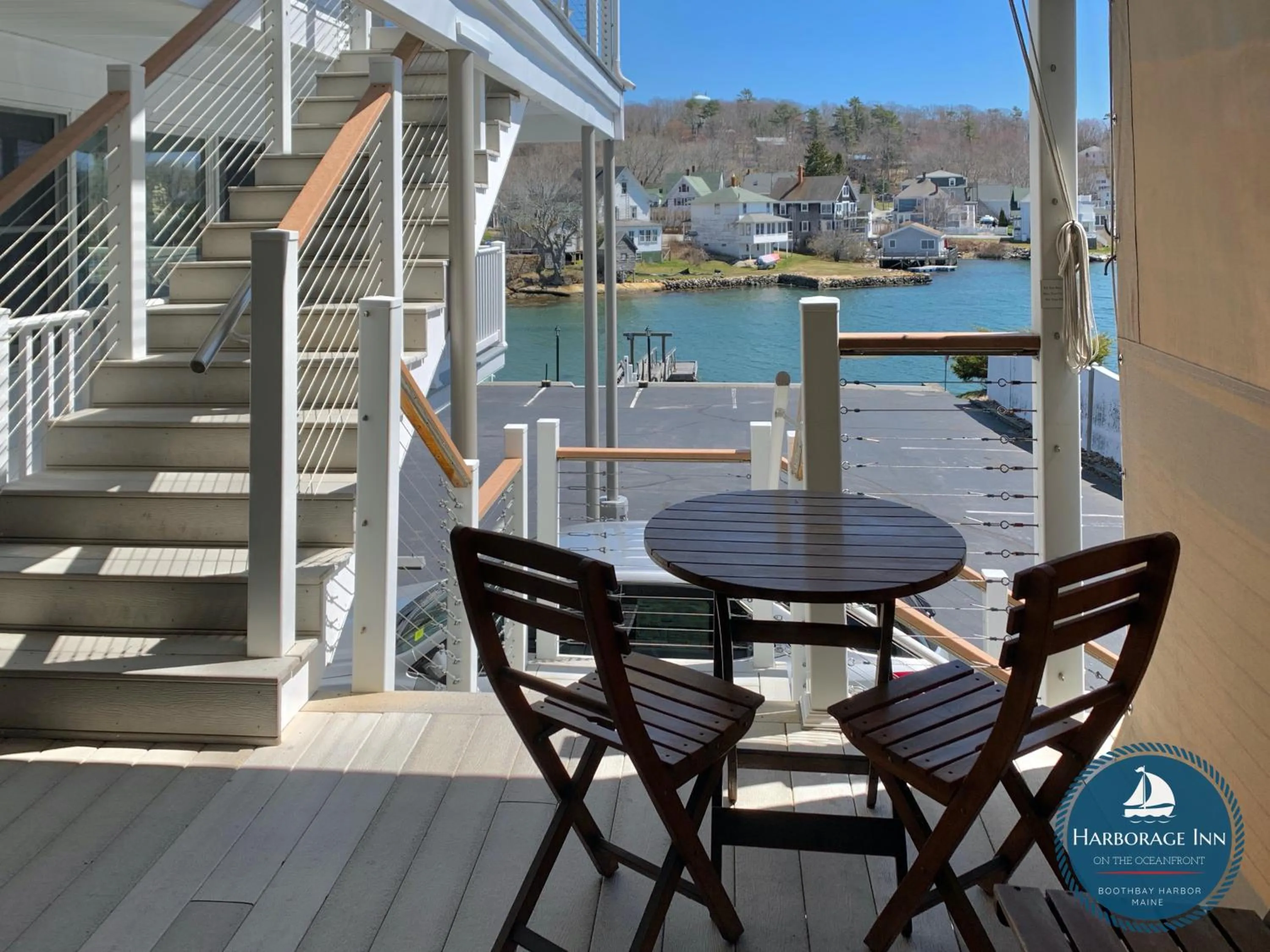 Patio in Harborage Inn on the Oceanfront