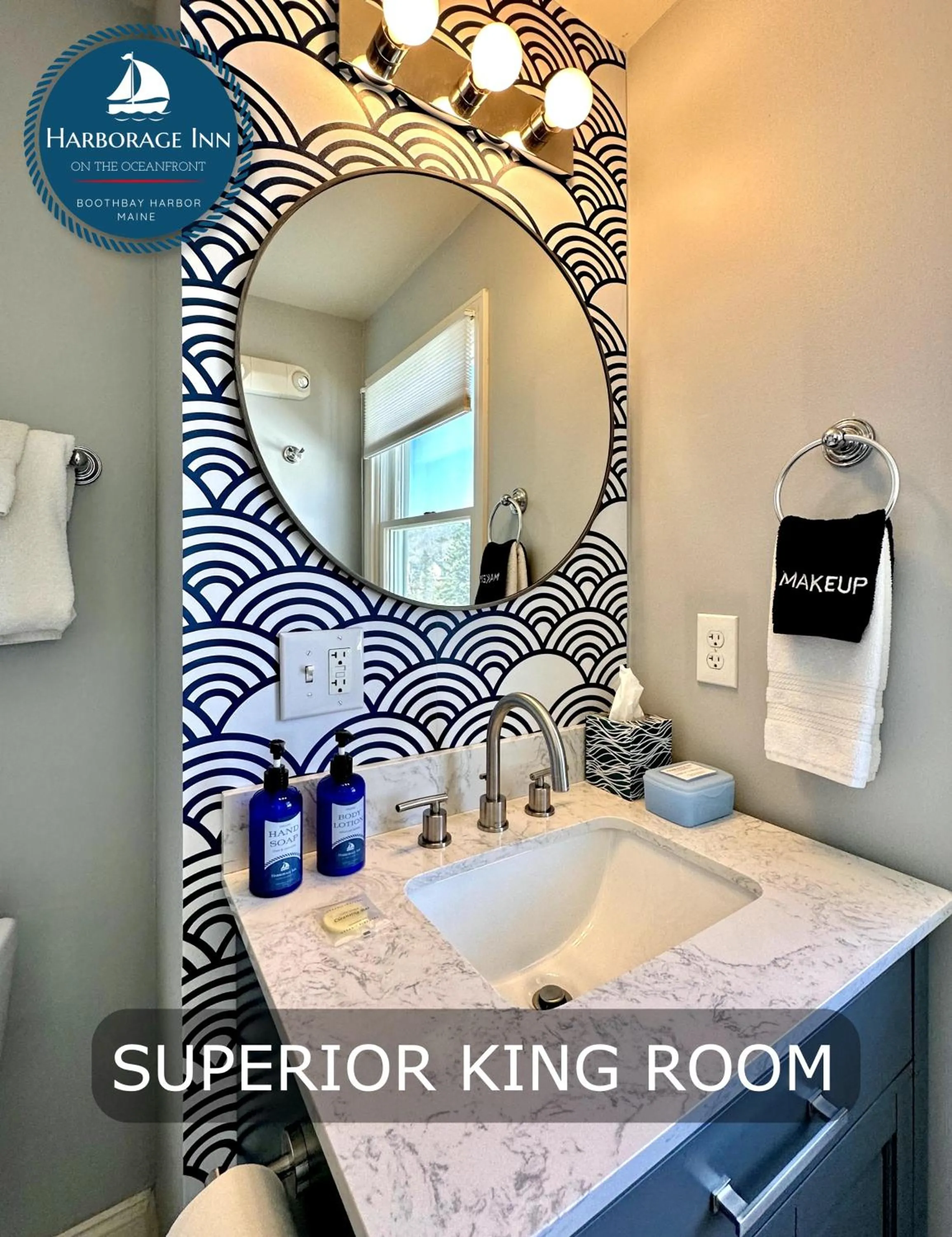 Bathroom in Harborage Inn on the Oceanfront