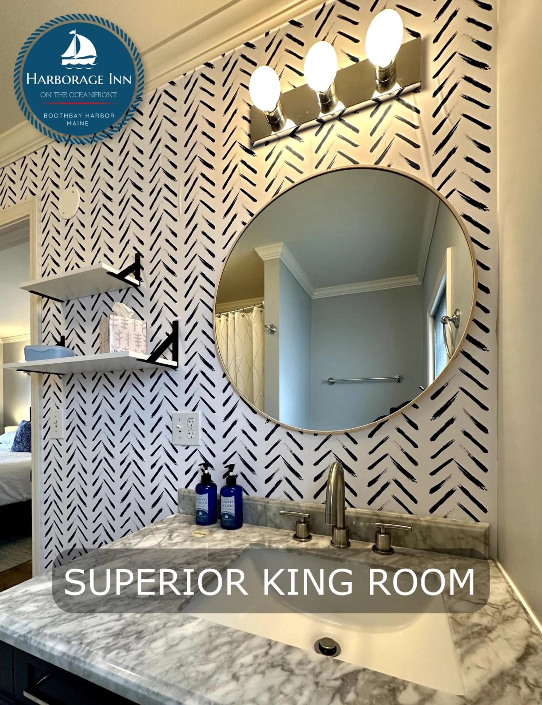 Bathroom in Harborage Inn on the Oceanfront