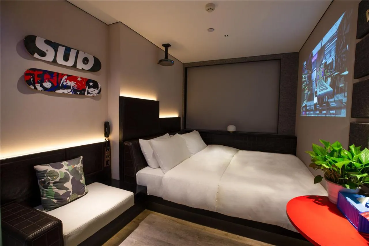 Bed in Fenk Attitude Hotel Guangzhou Railway Station