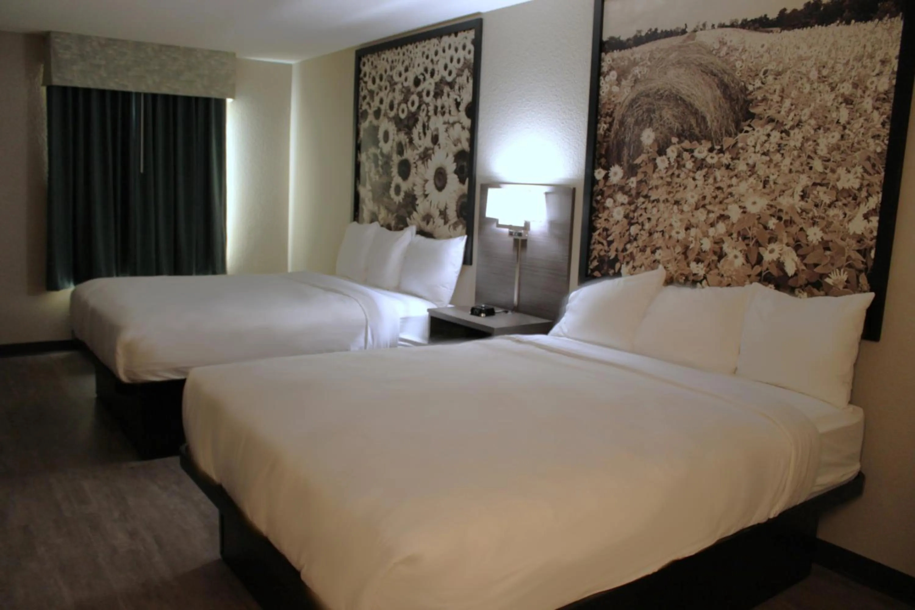 Bed in Boarders Inn and Suites by Cobblestone Lamar Missouri