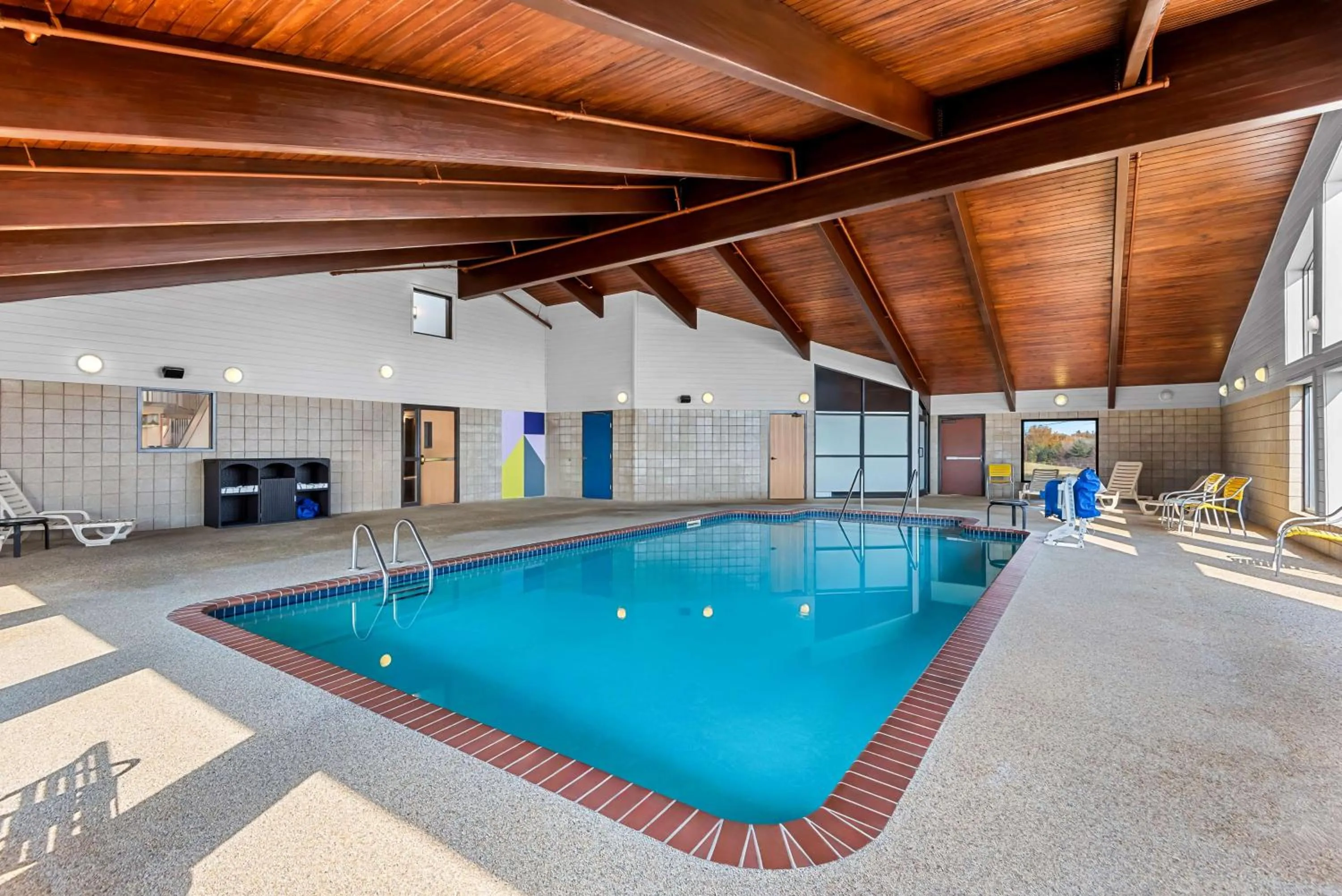 Pool view in Spark by Hilton Cedar Falls