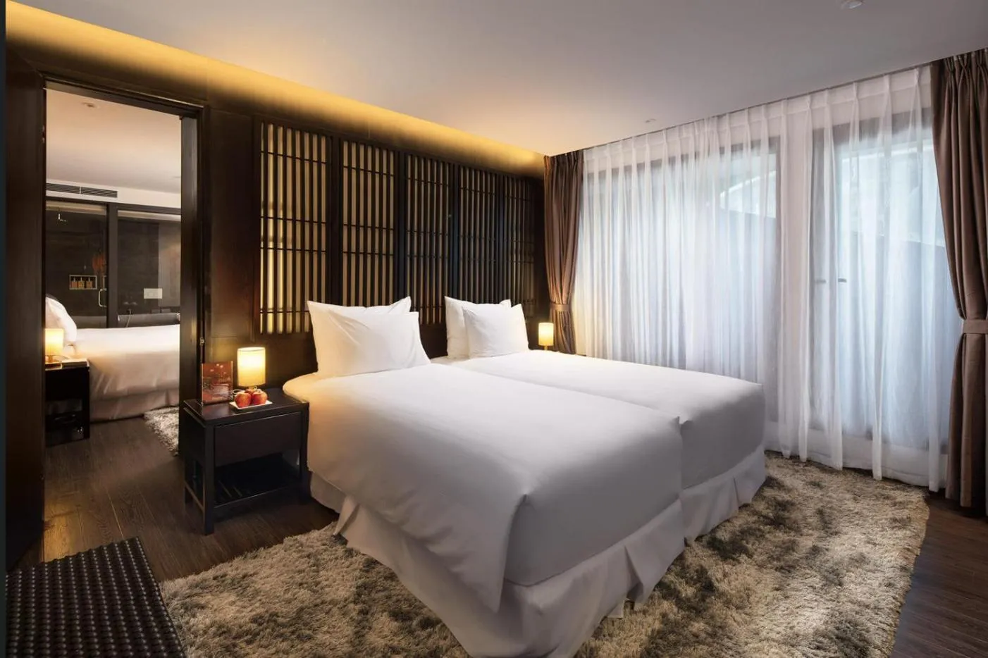 Bed in Scarlet Pearl Cruises - Wonder On Lan Ha Bay