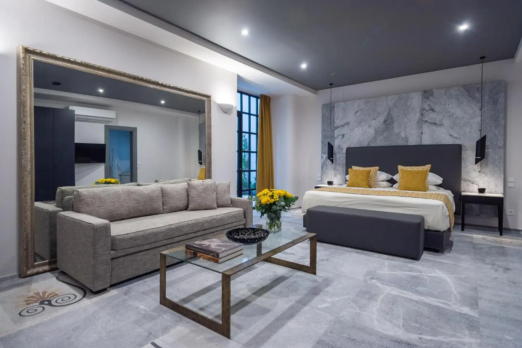 Bed in 33SolonosSuites Bed in 33SolonosSuites