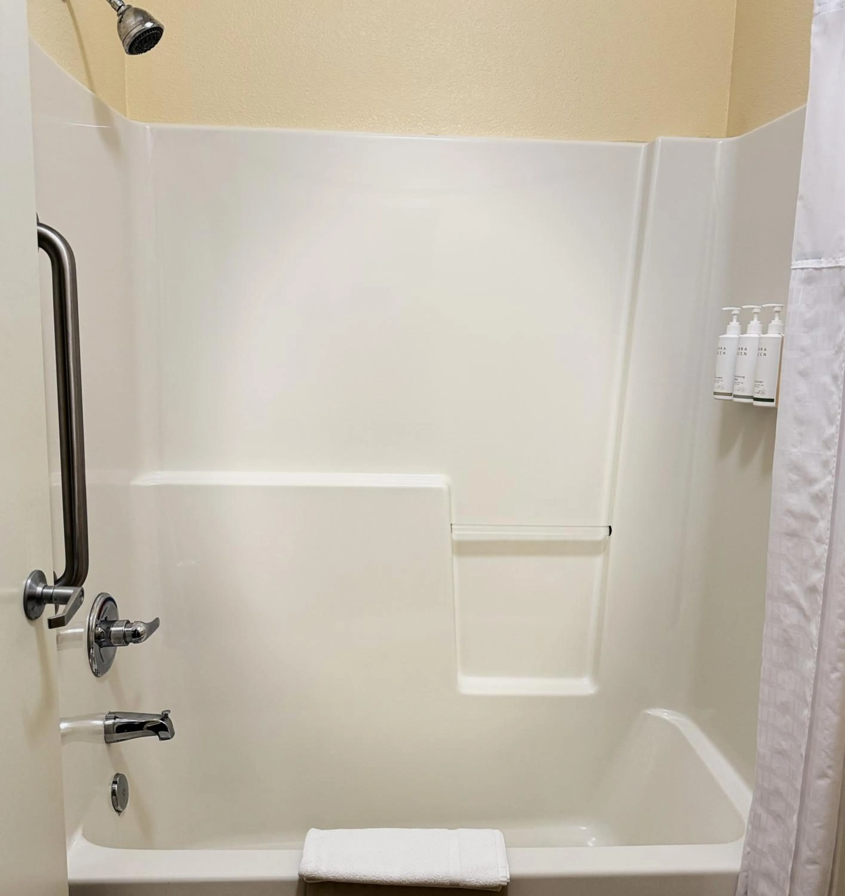 Bathroom in Super 8 by Wyndham Wheatland Wyoming