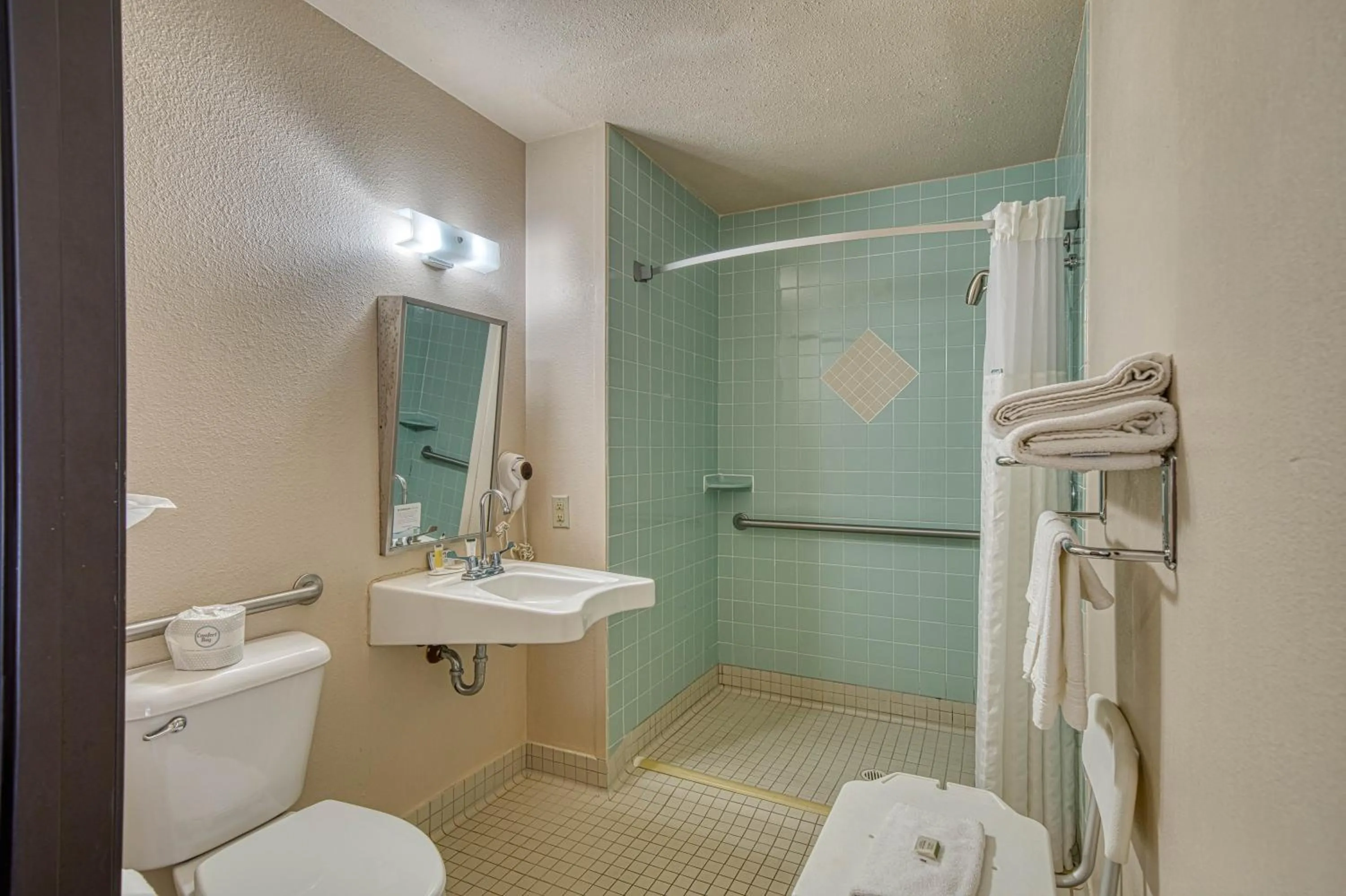 Shower in Super 8 by Wyndham Sturgis