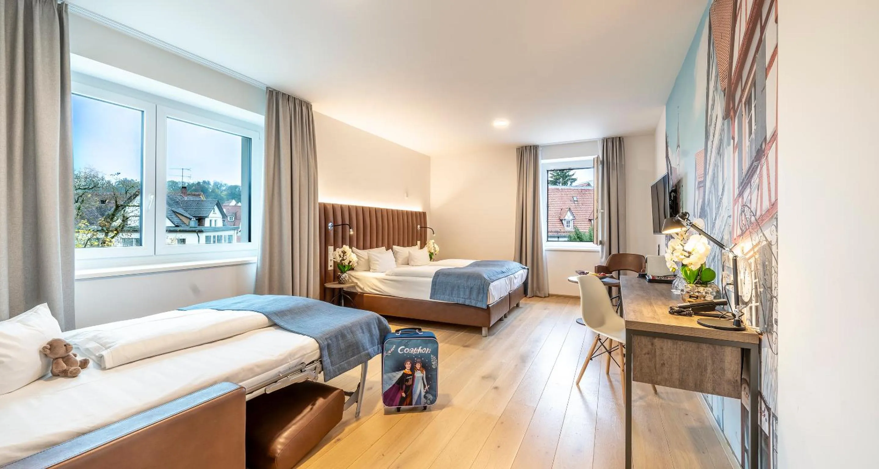 View (from property/room), Bed in Aiden by Best Western Biberach