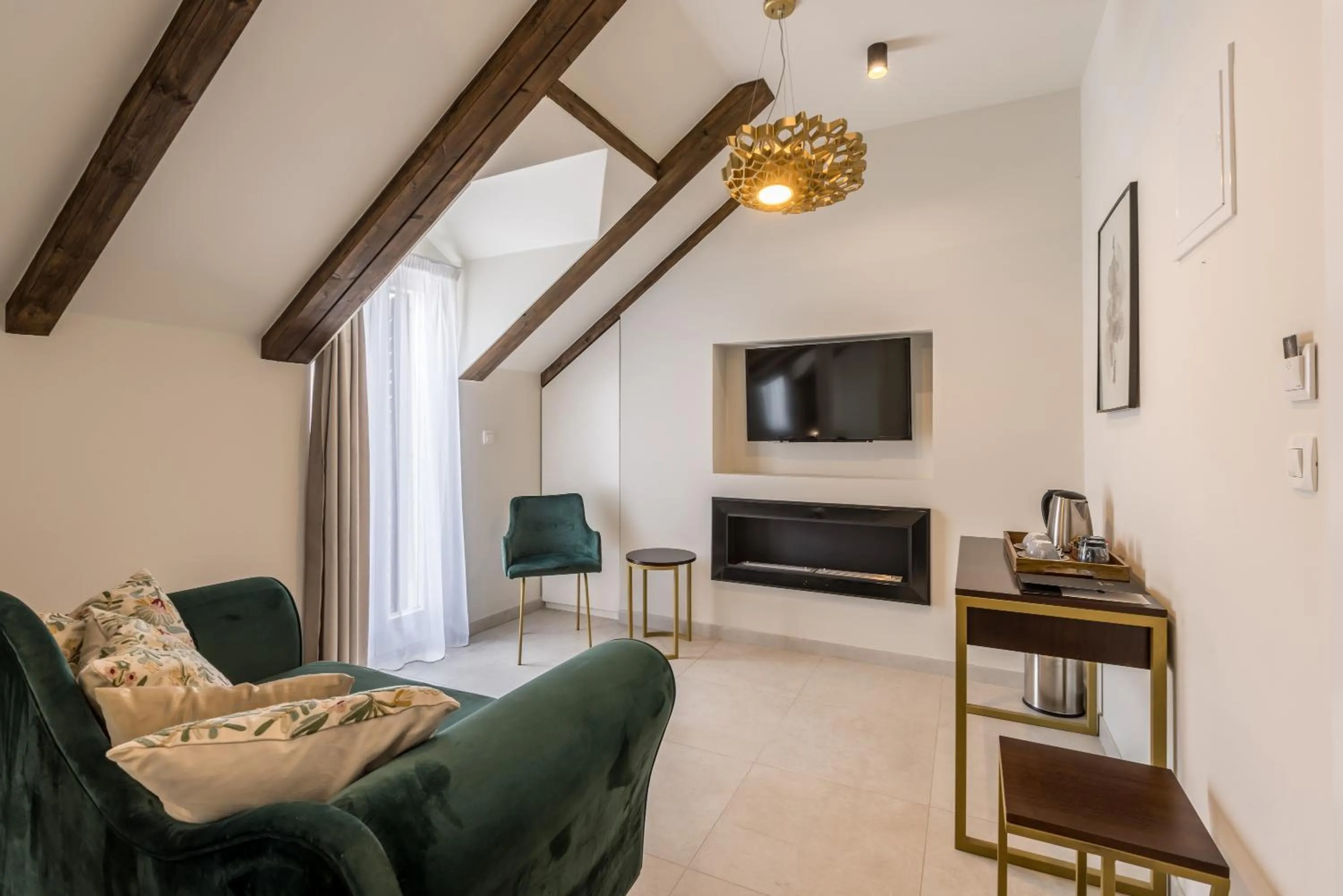 Seating area in Sperone Hotel