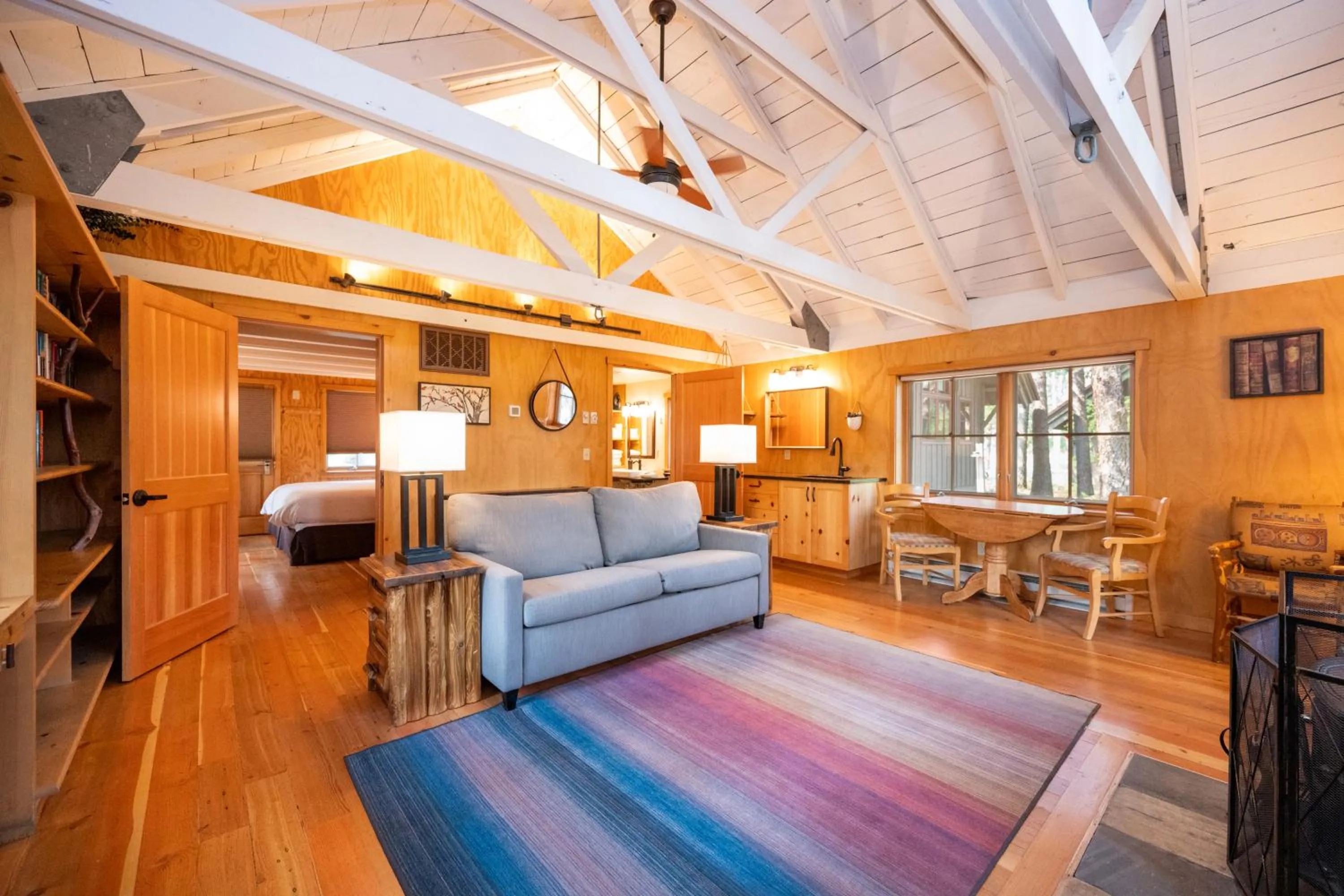 Bed in Sleeping Lady Mountain Resort