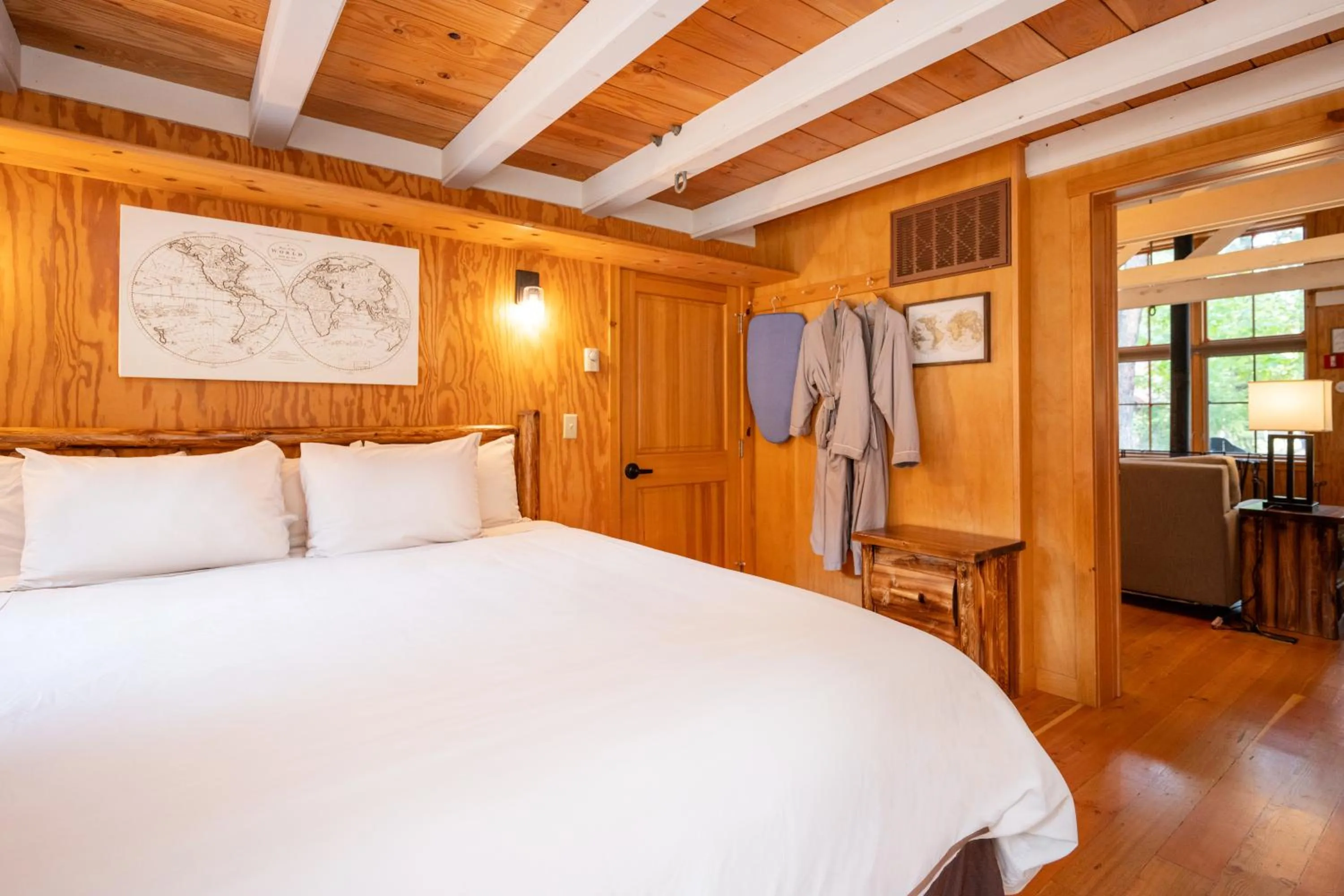 Bed in Sleeping Lady Mountain Resort