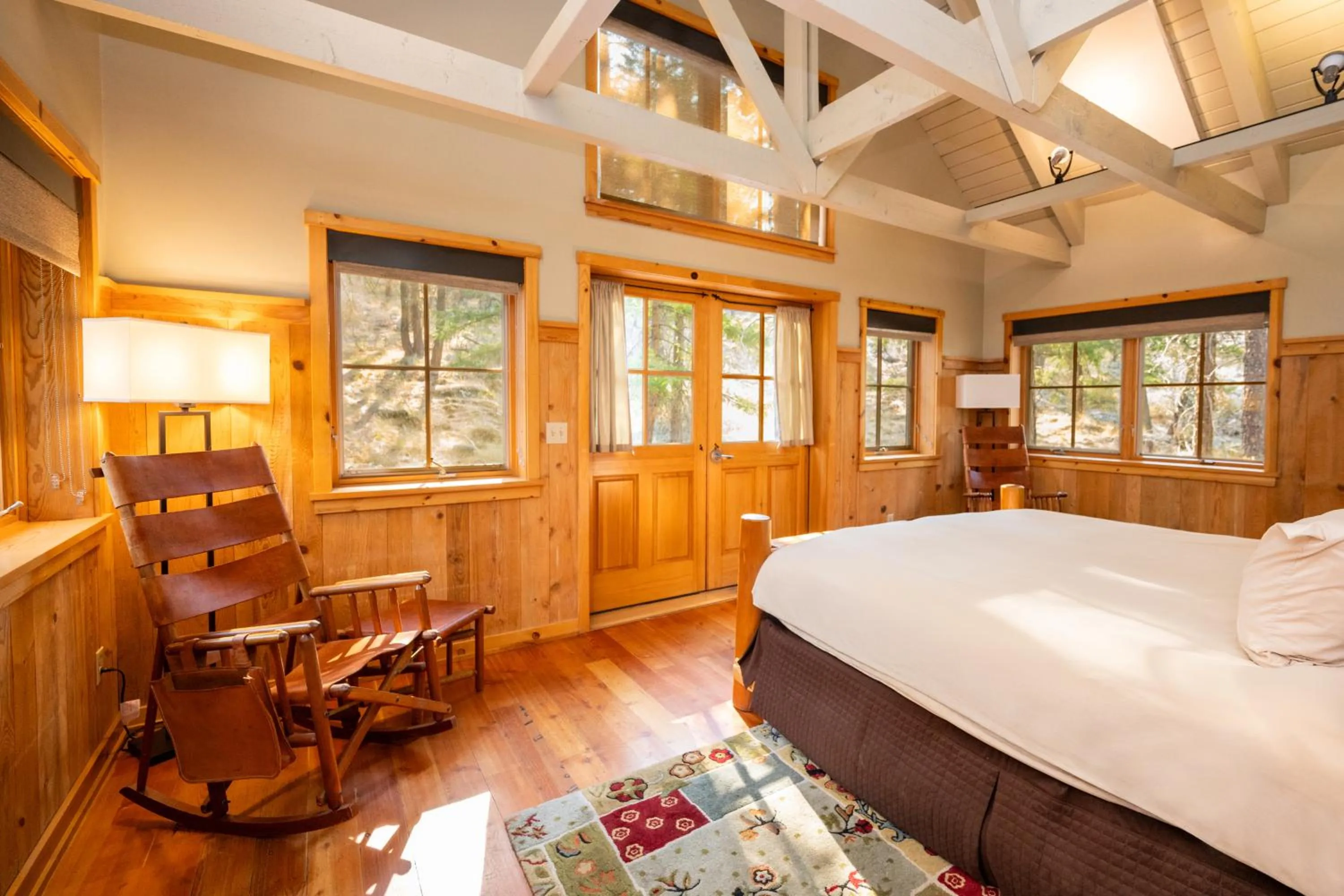 Bed in Sleeping Lady Mountain Resort