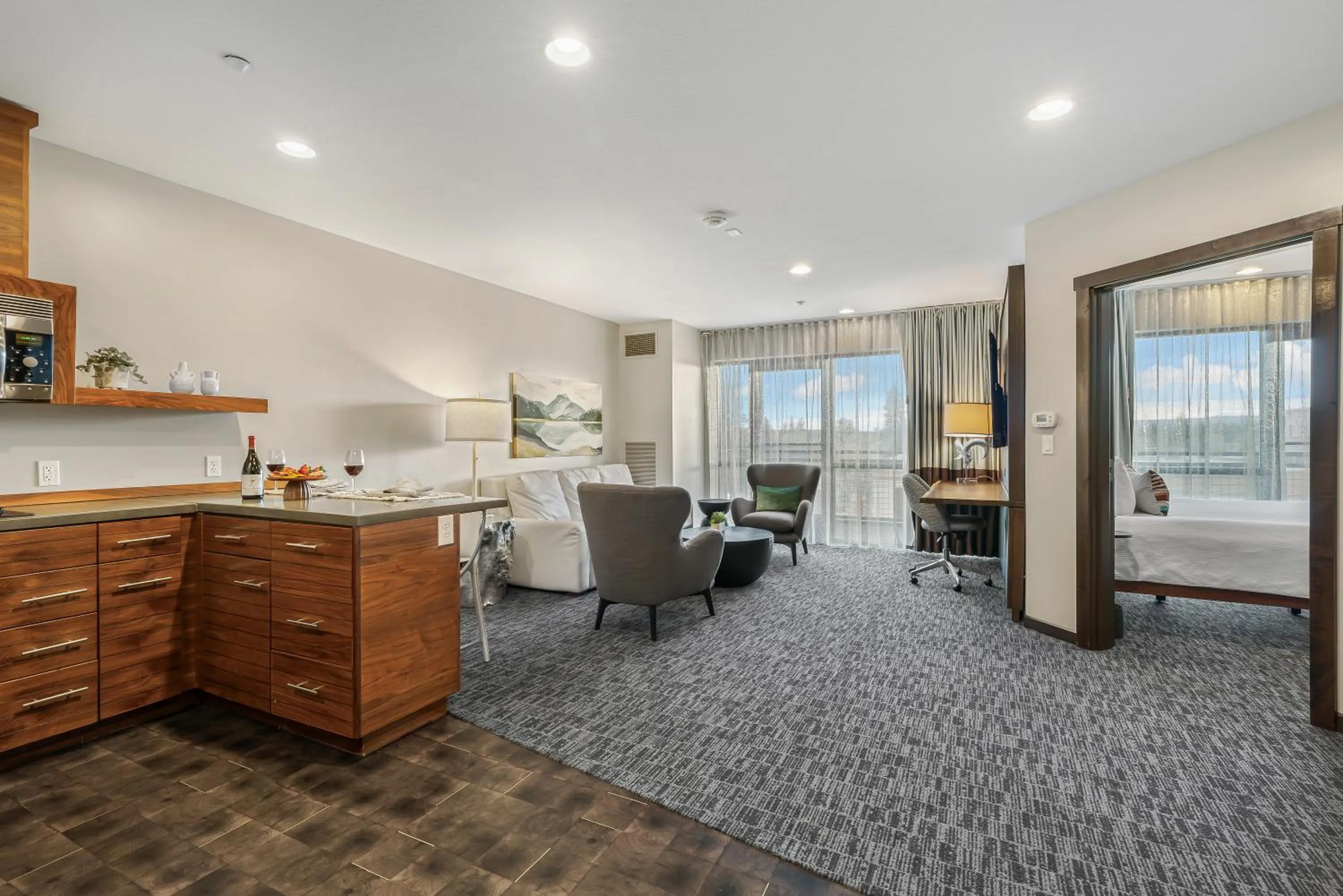 Seating area in Oxford Hotel Bend