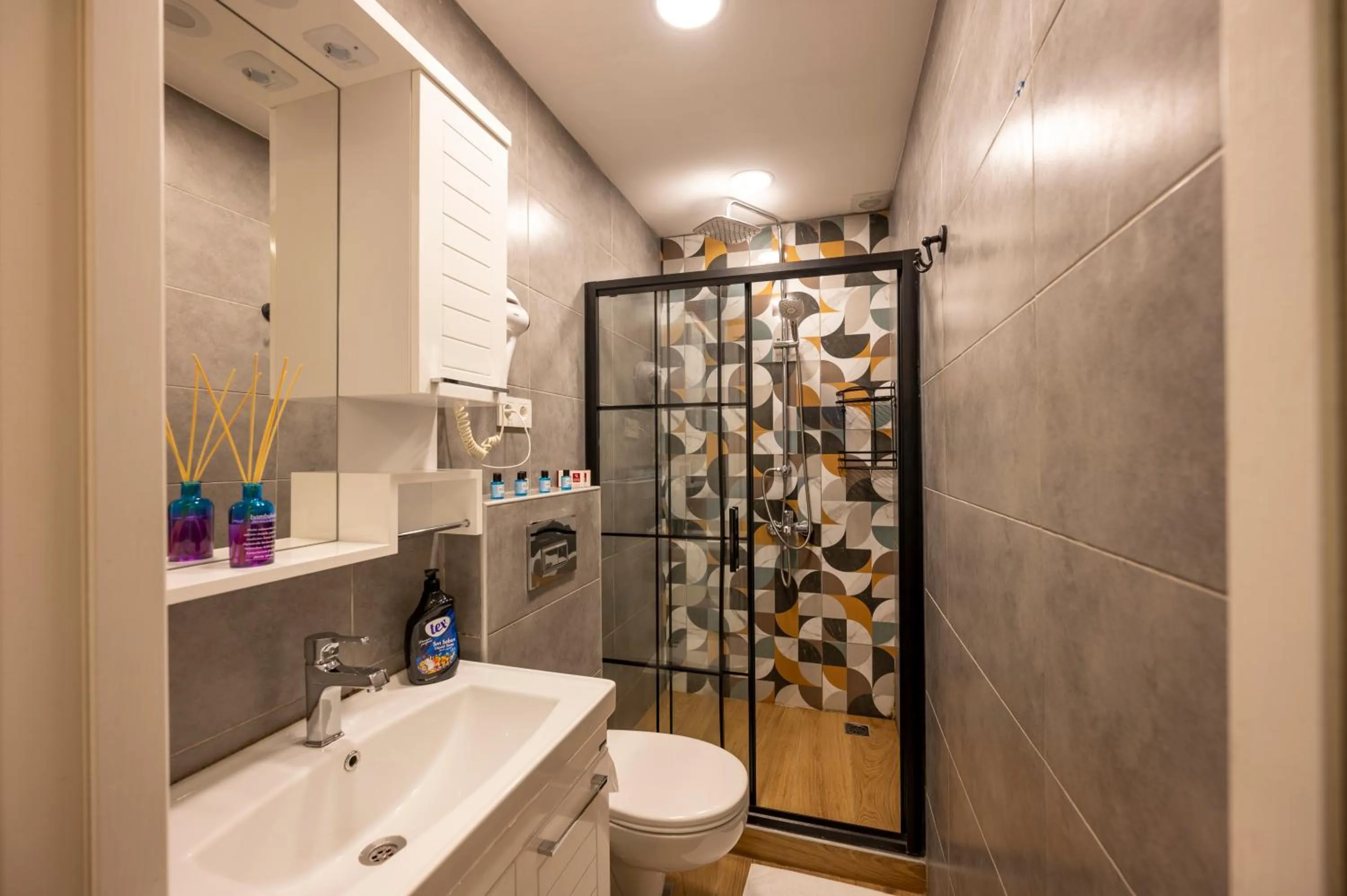 Shower in Dorne Suite Taksim Hotel
