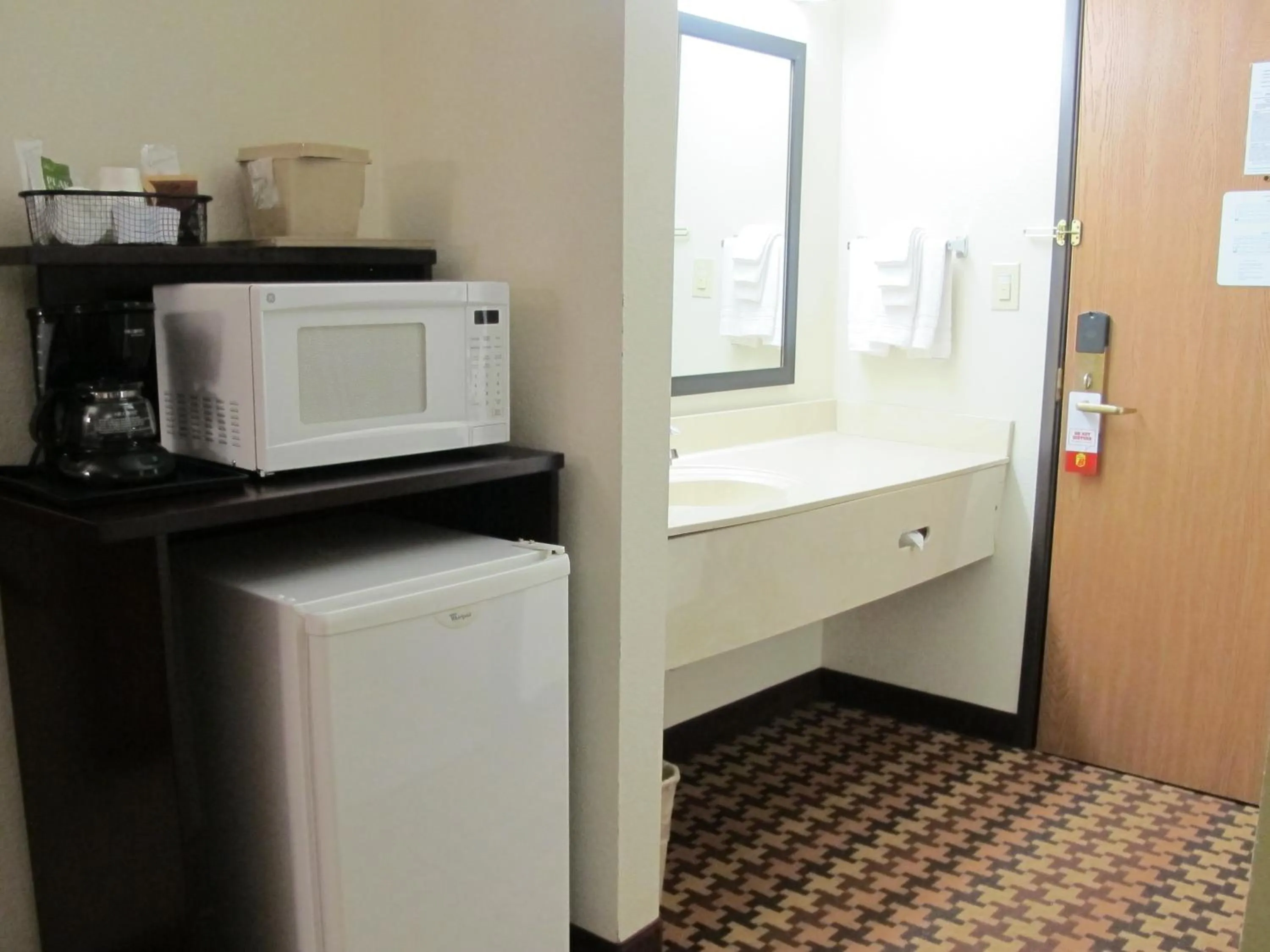 Bathroom in Super 8 by Wyndham Cloverdale IN