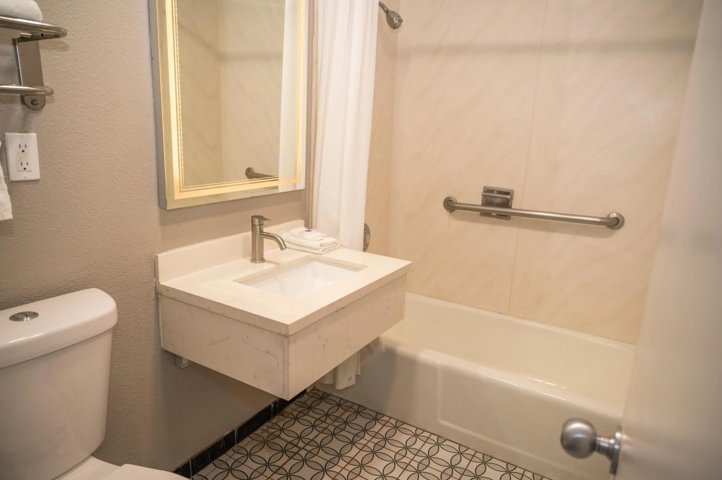 Bathroom in Motel 6 Soledad, CA